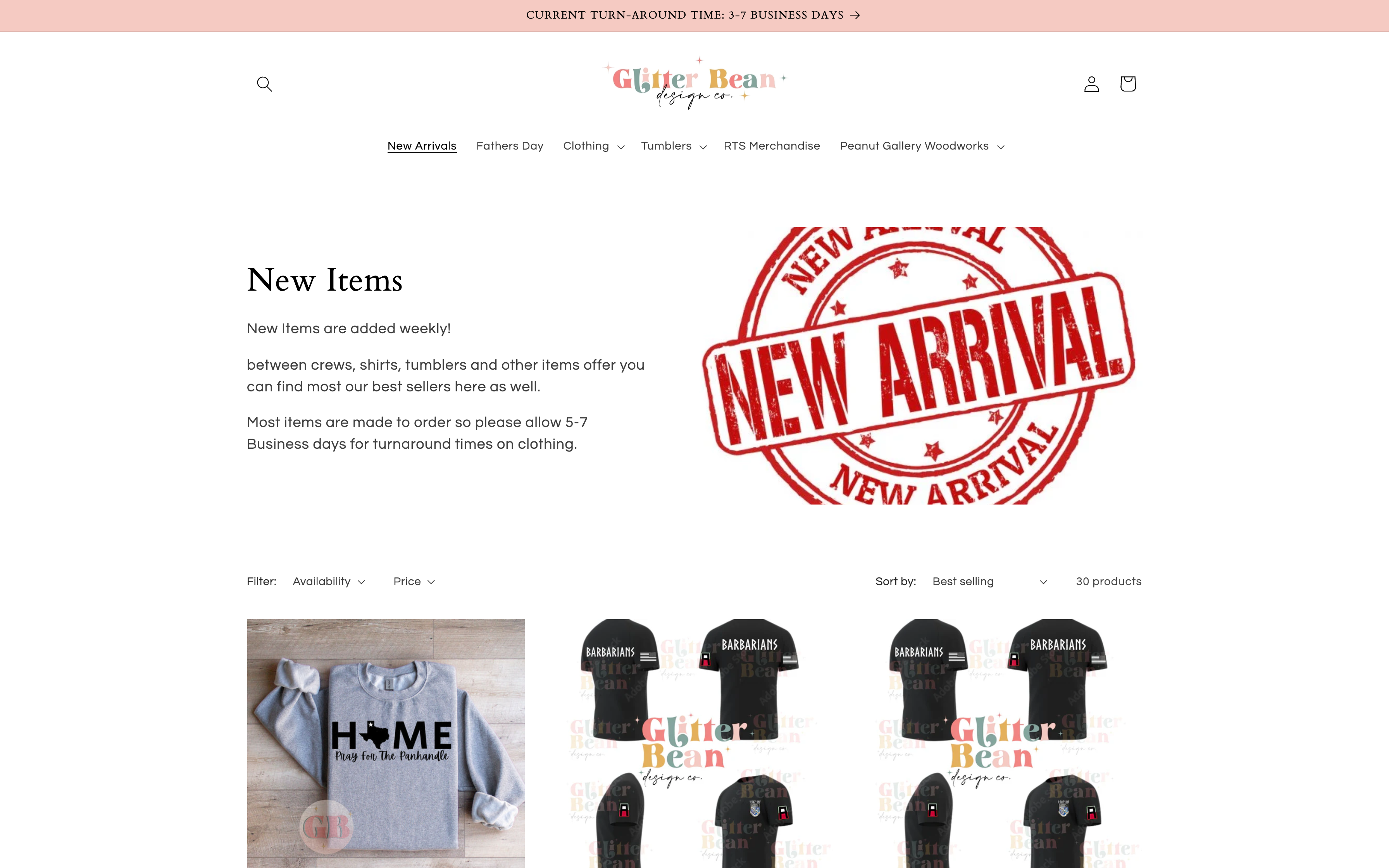 Glitter Bean Design Co. screenshot