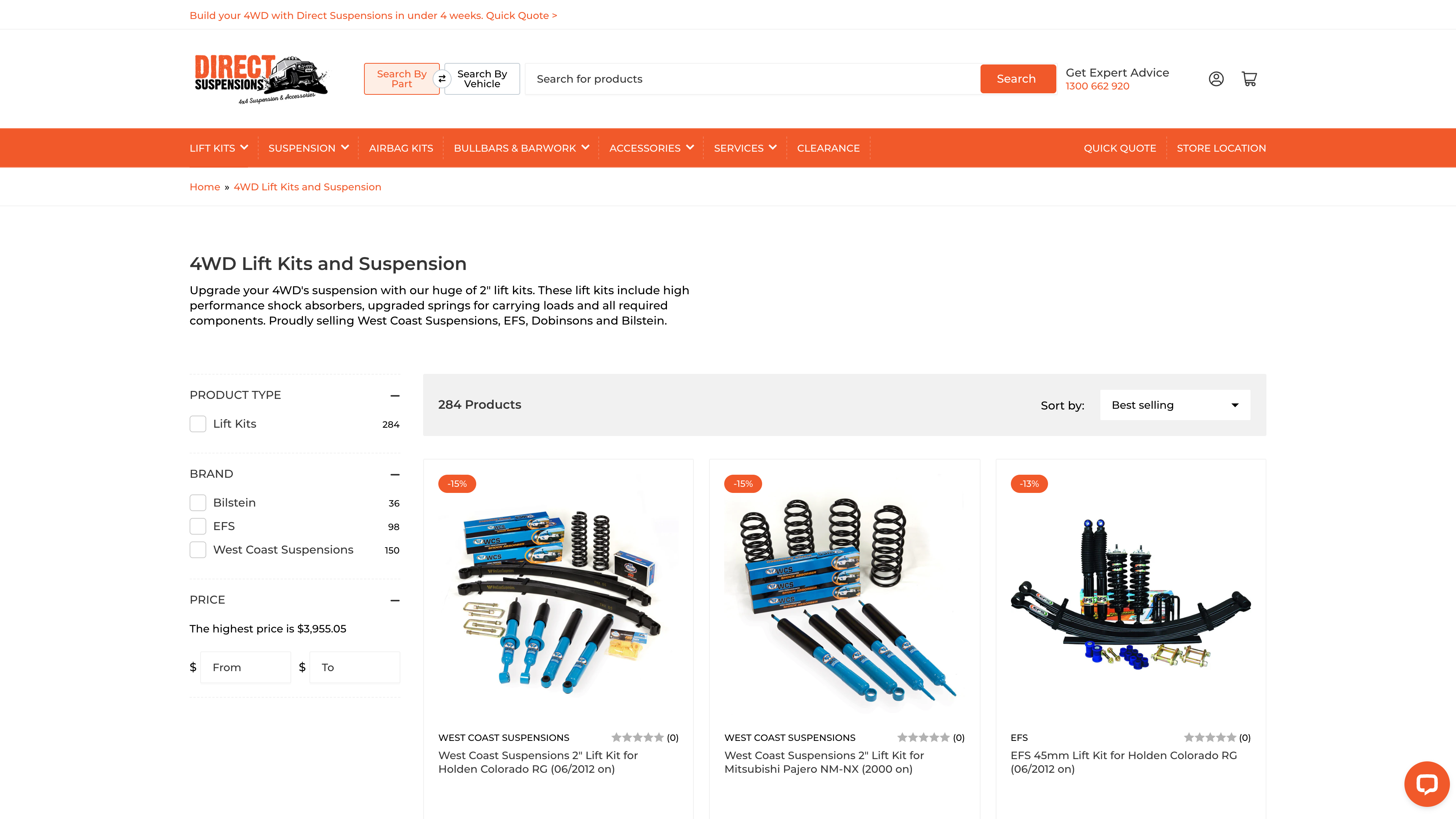 Direct Suspensions screenshot
