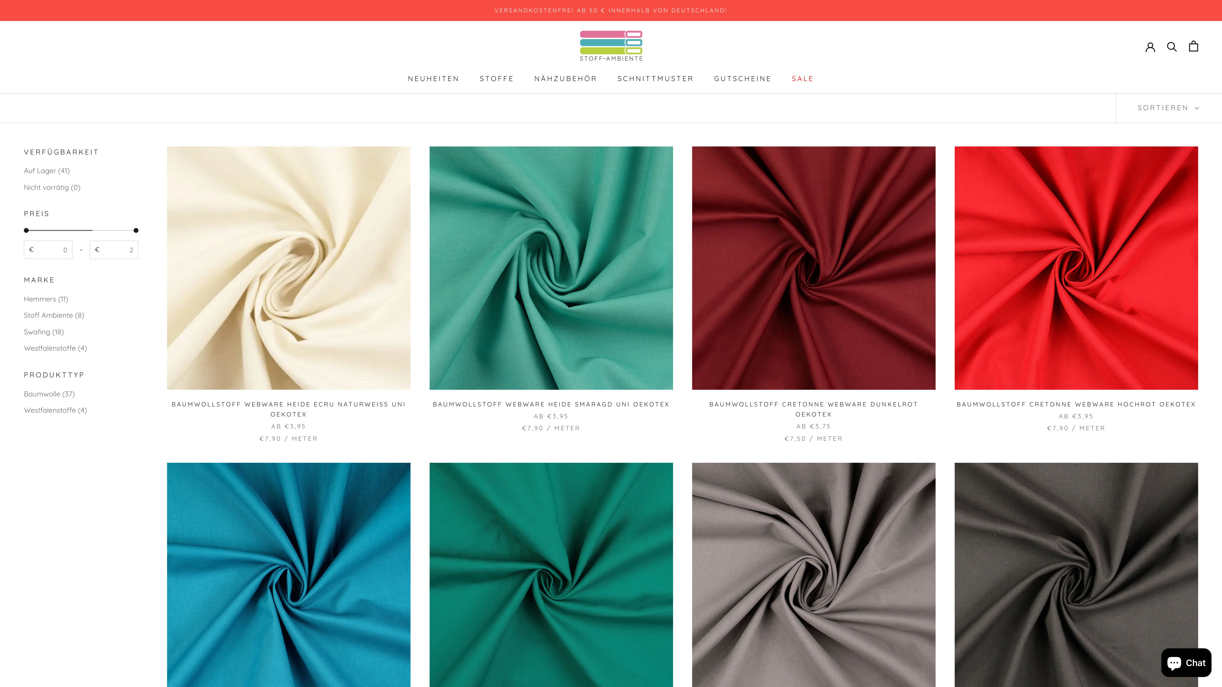 Stoffambiente screenshot 2