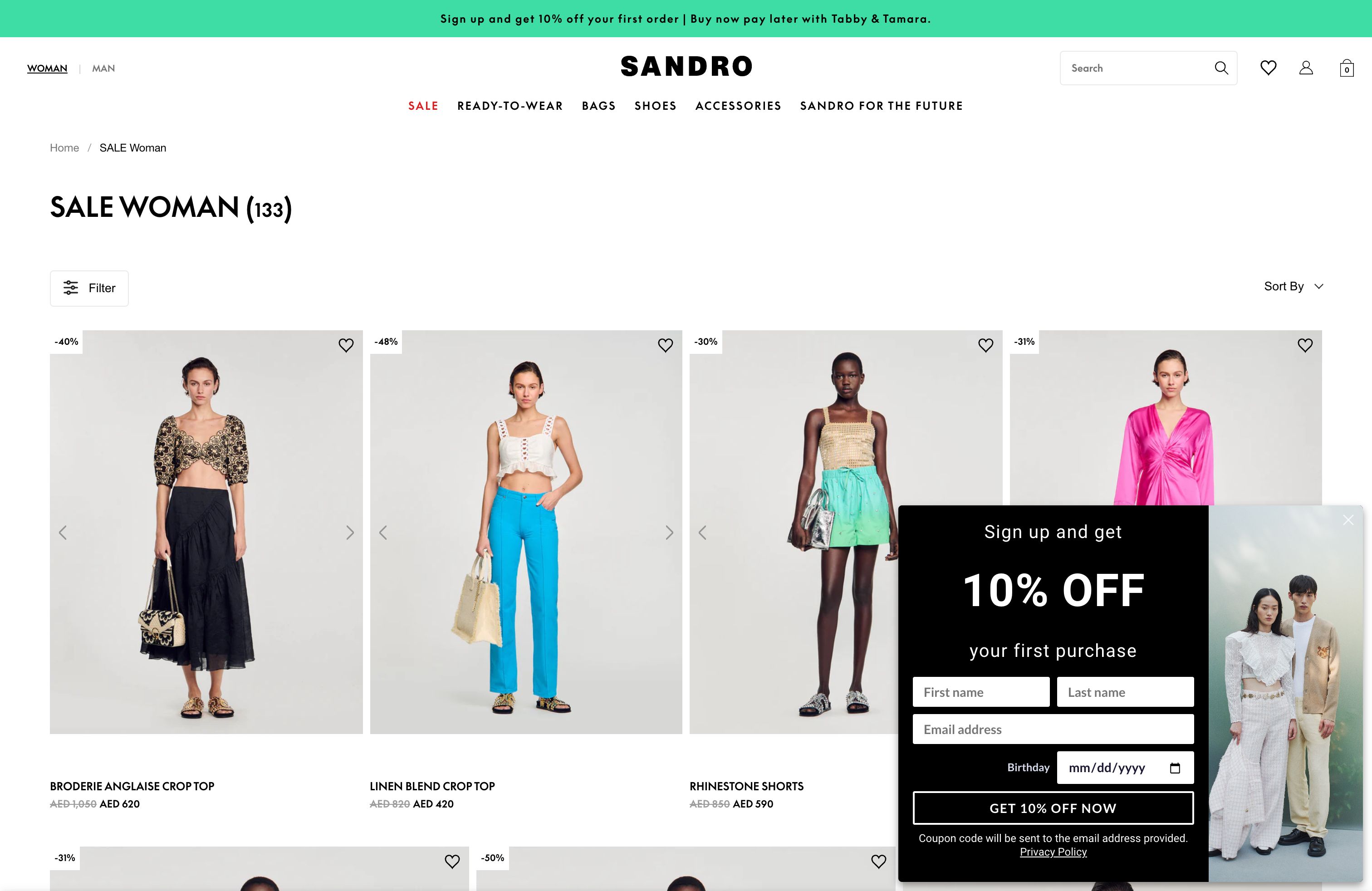 Sandro UAE screenshot 3