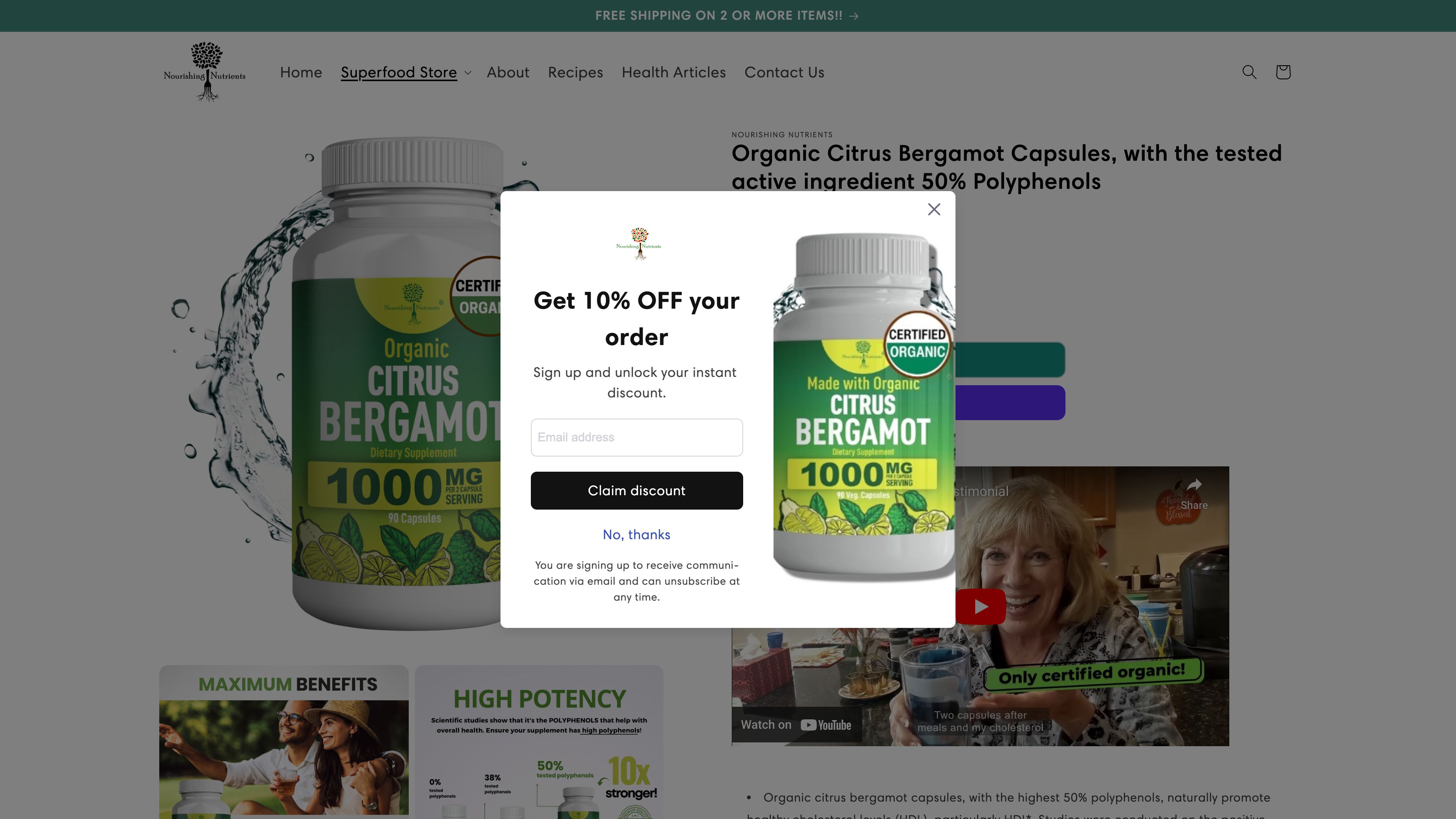 Store redesign and enhancement of aesthetics - Nourishing nutrients screenshot 5