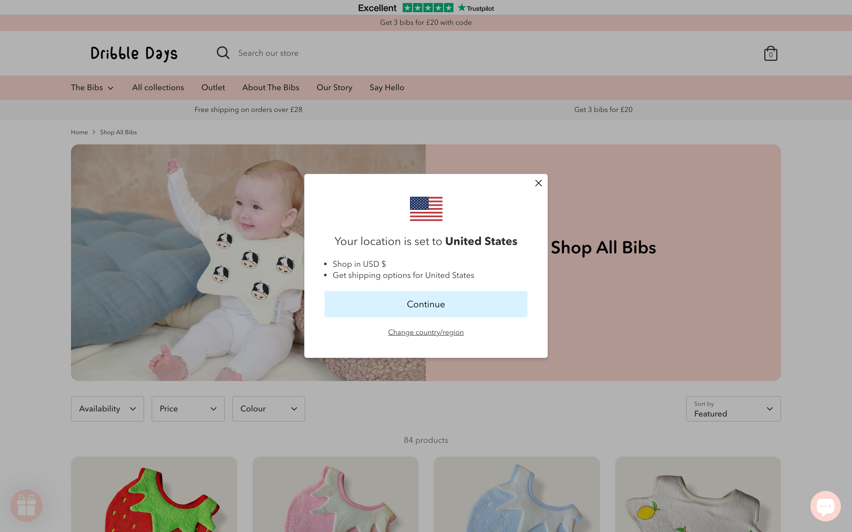 Dribble Days: Migration from Wix to Shopify Ecommerce screenshot 2