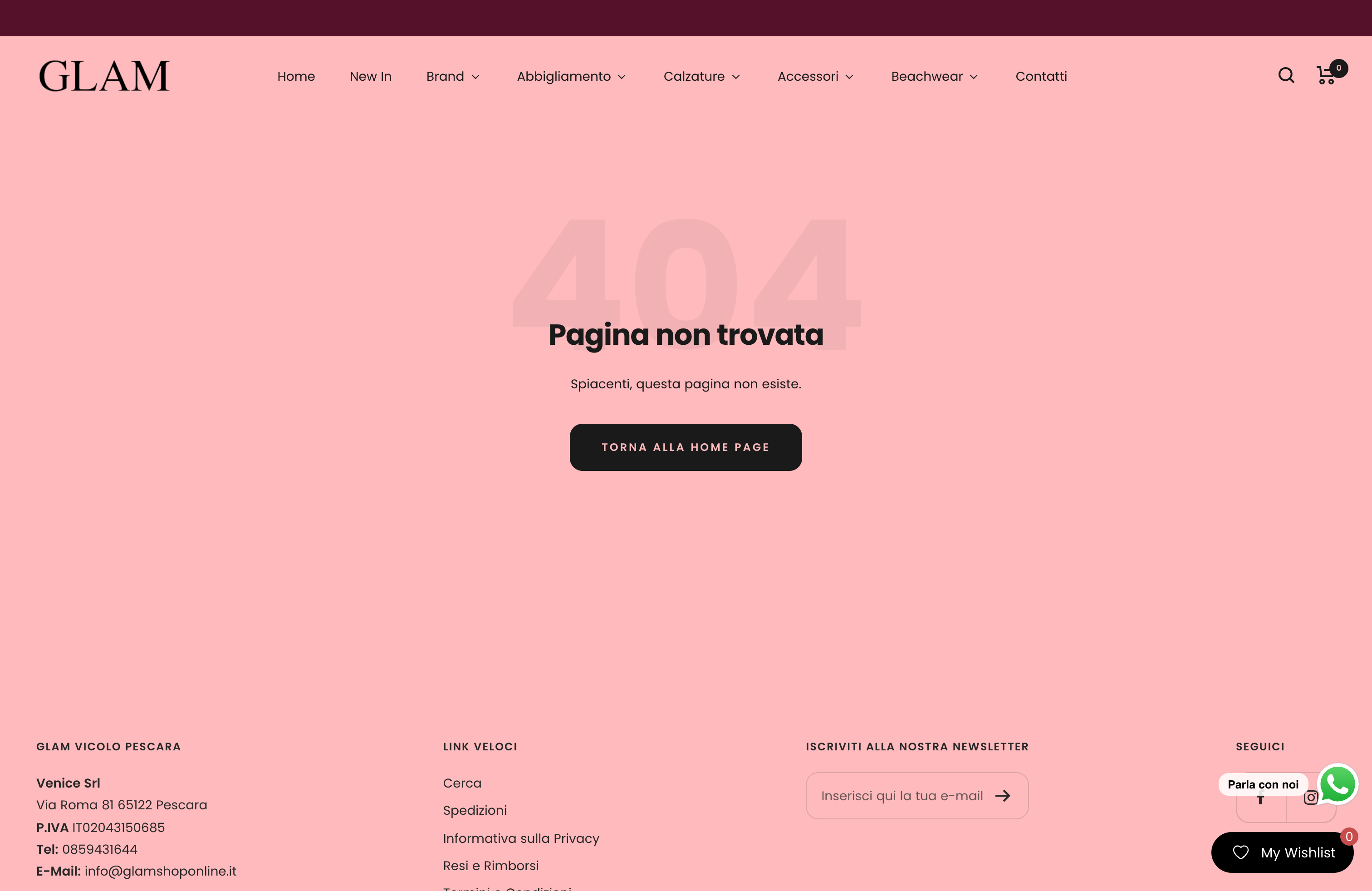 Glam Shop - Migrazione Prestashop + Gestione Campagne screenshot 5