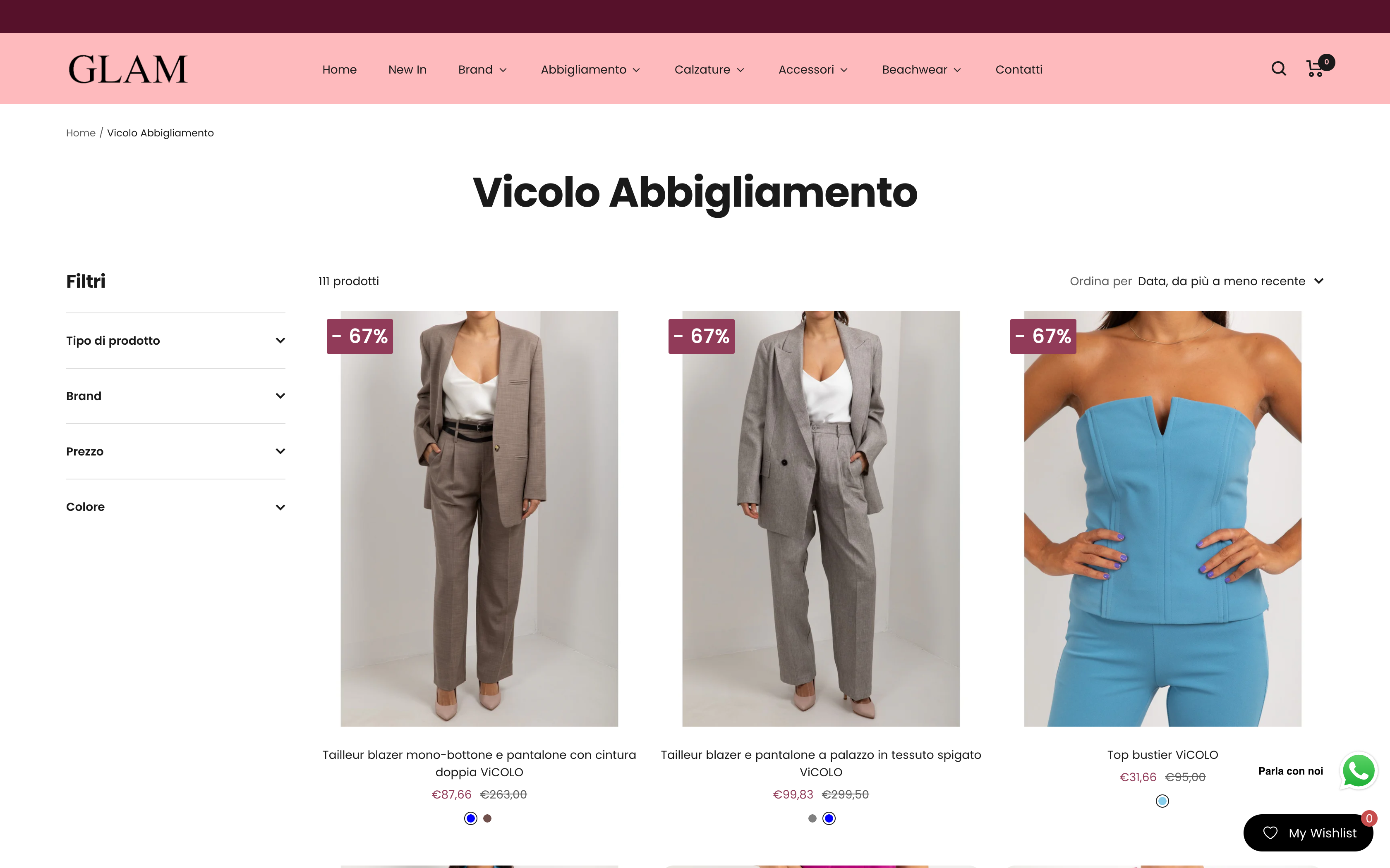 Glam Shop - Migrazione Prestashop + Gestione Campagne screenshot 2