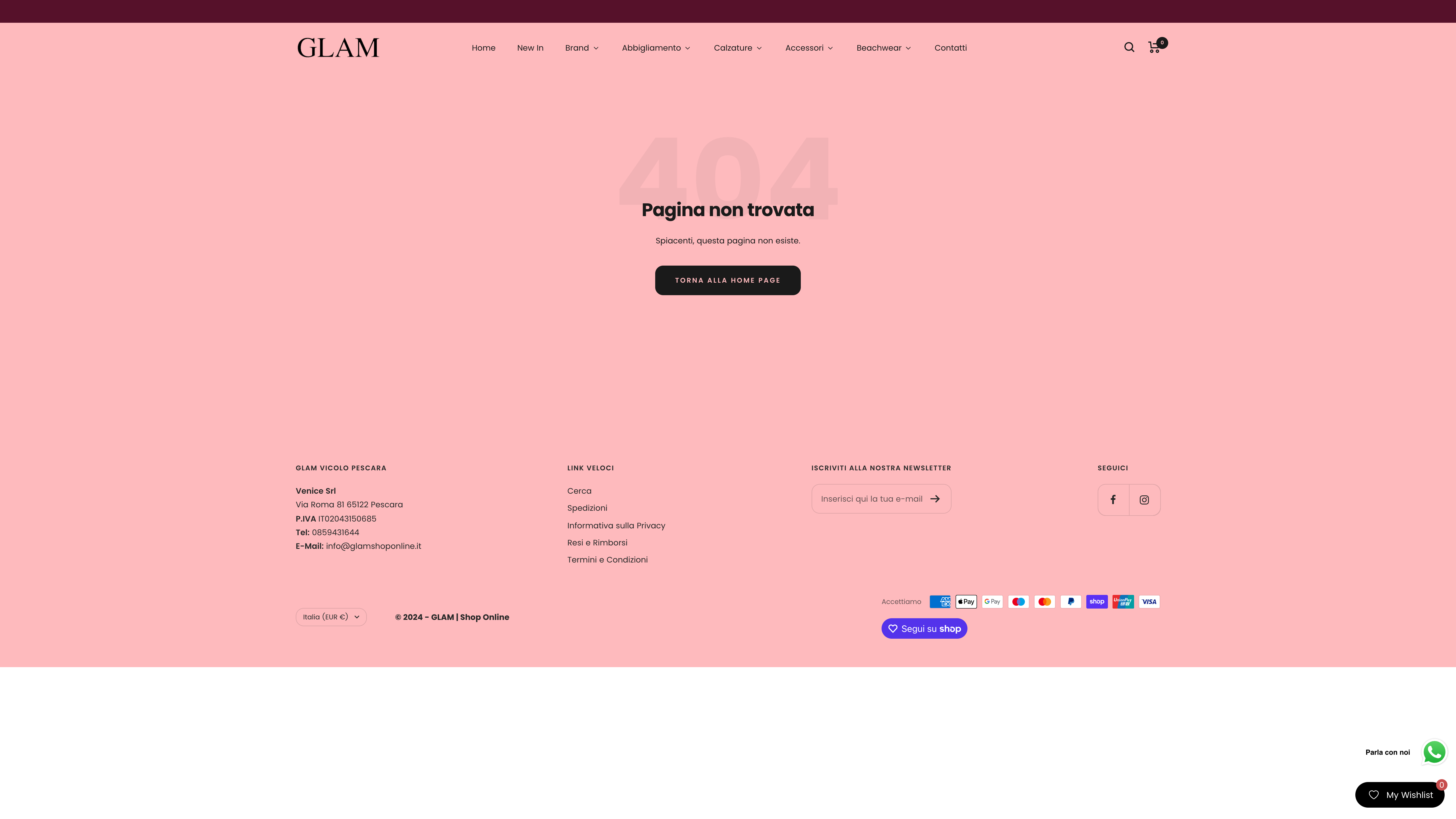 Glam Shop - Migrazione Prestashop + Gestione Campagne screenshot 3