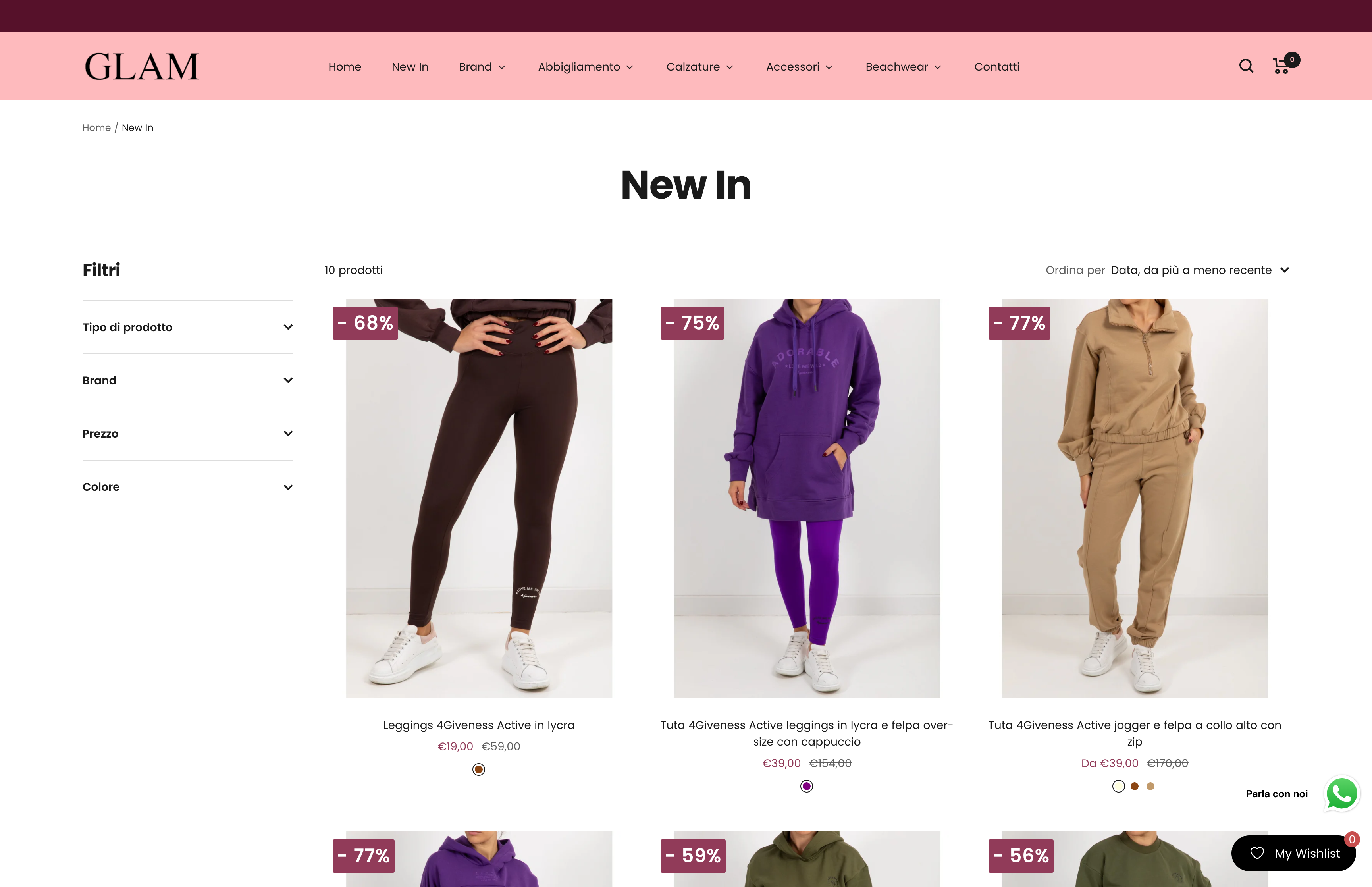 Glam Shop - Migrazione Prestashop + Gestione Campagne screenshot 4