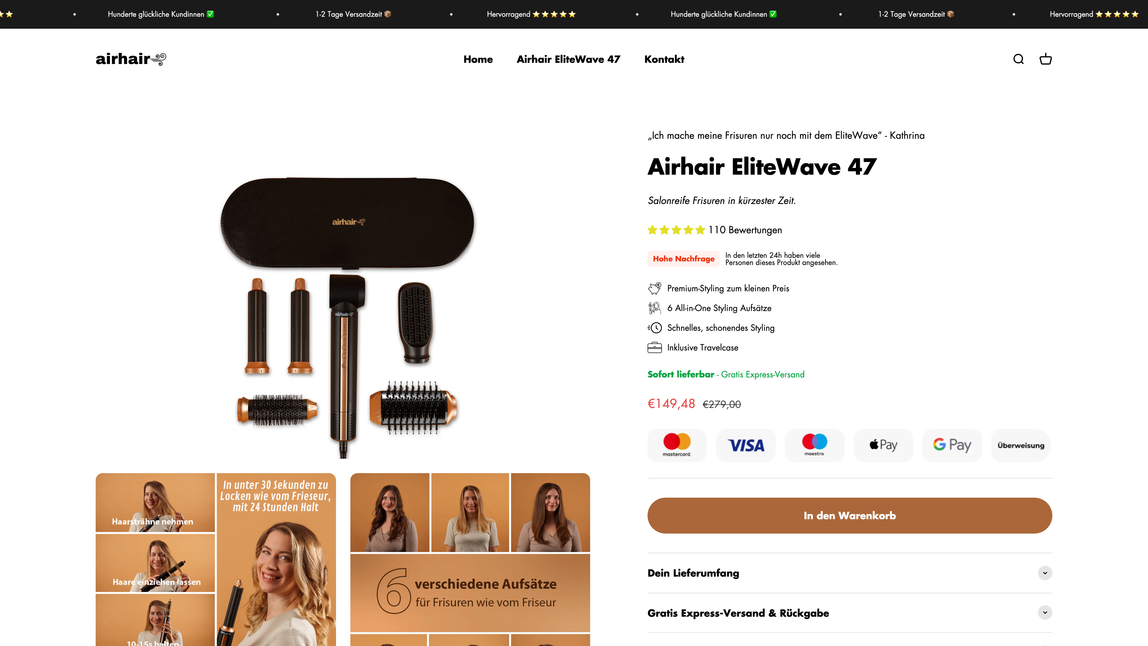 AirHair screenshot 2