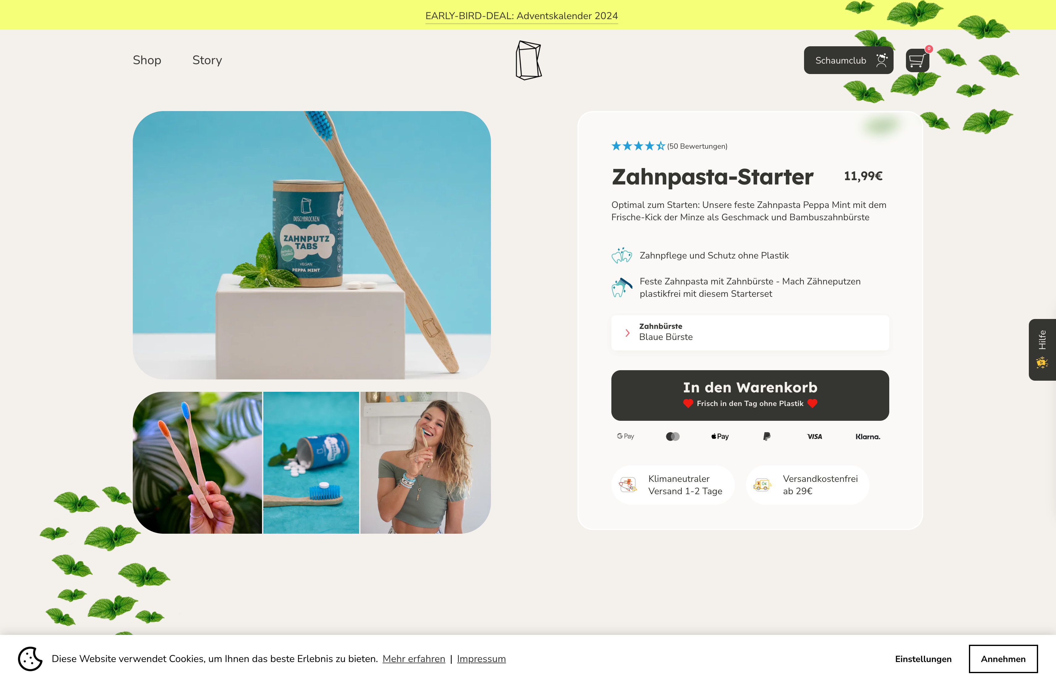 Duschbrocken Relaunch screenshot 4