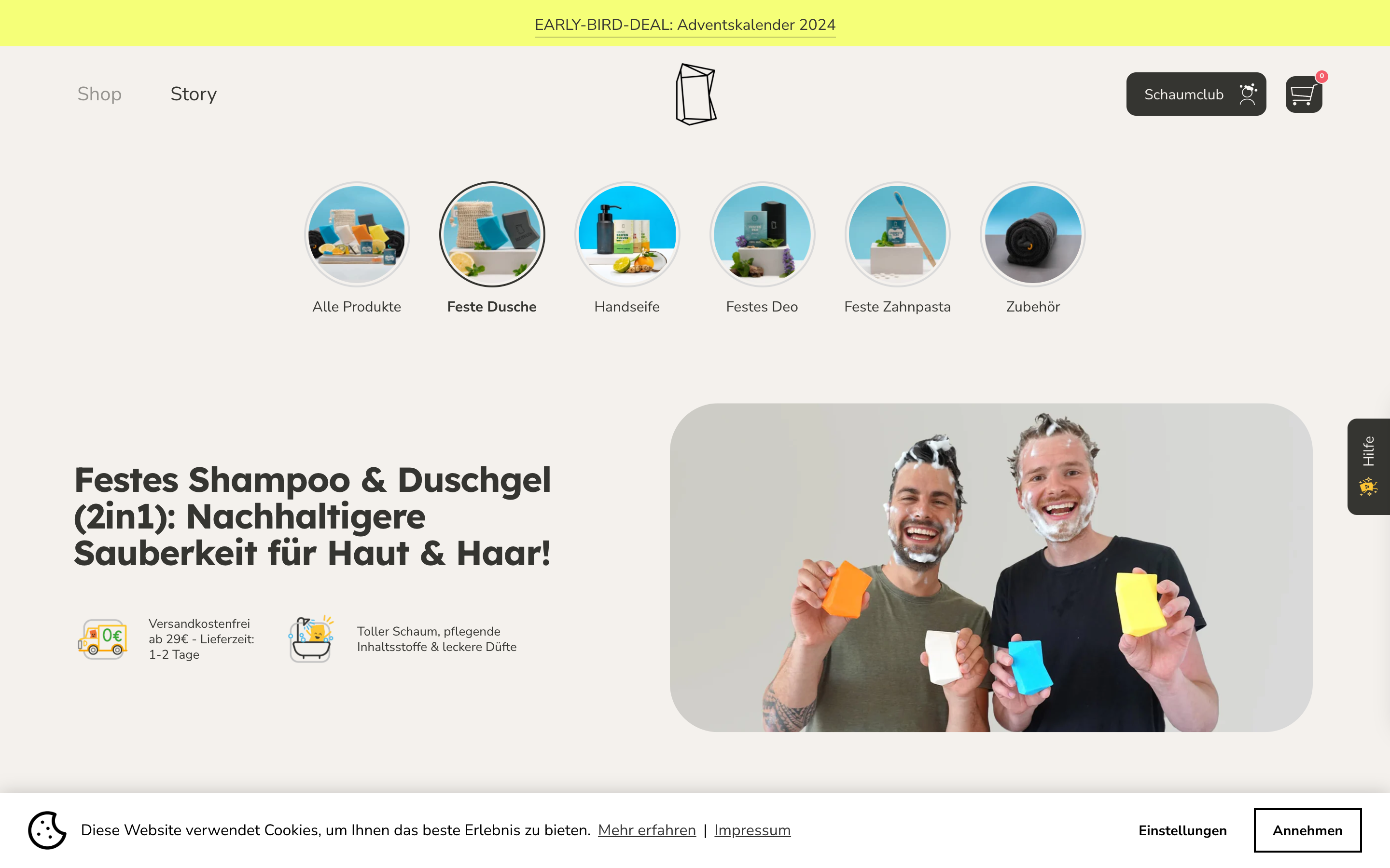 Duschbrocken Relaunch screenshot 2