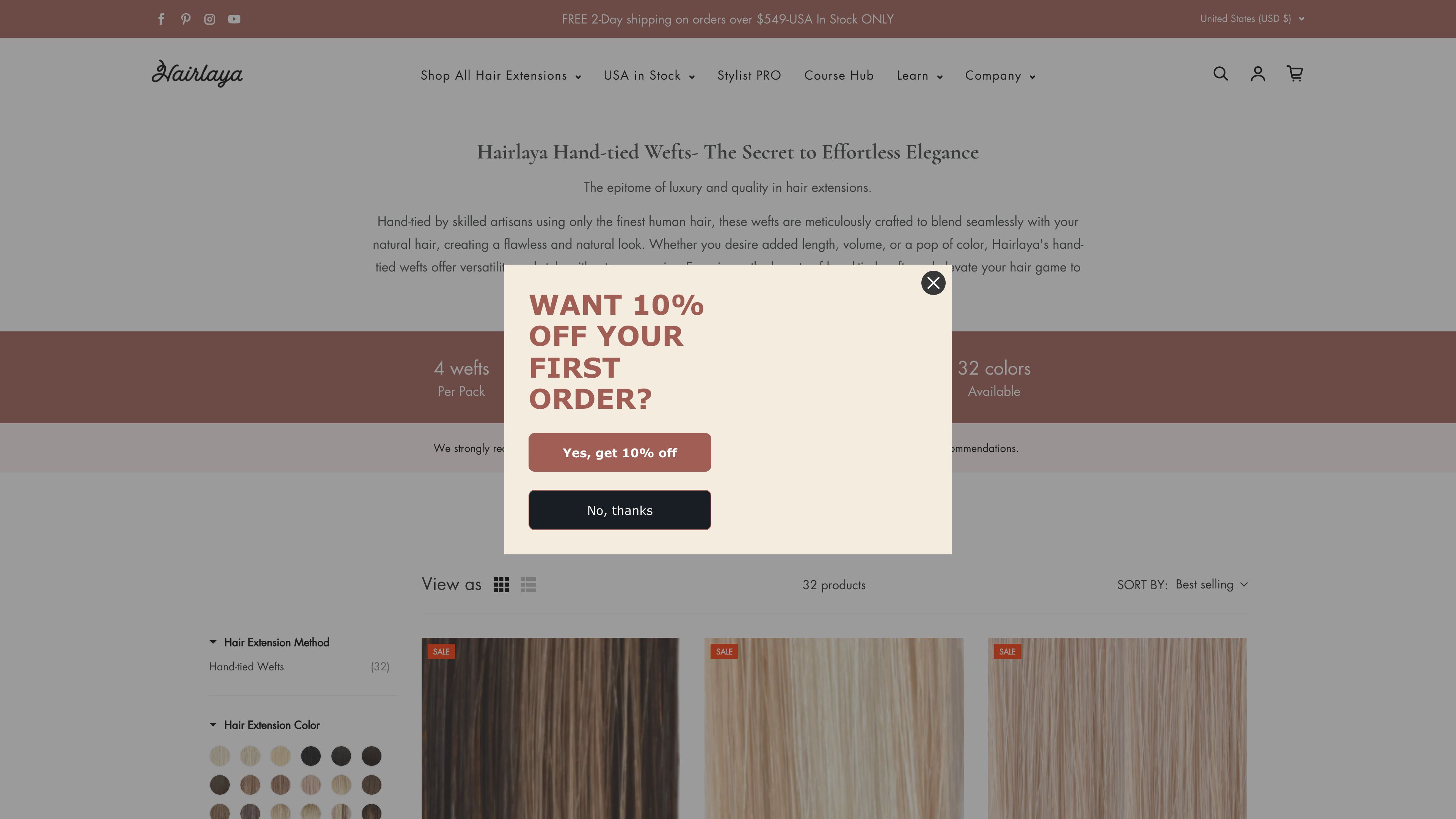 Enhanced Hairlaya Website: Elevating Usability & SEO for Premium Hair Extensions