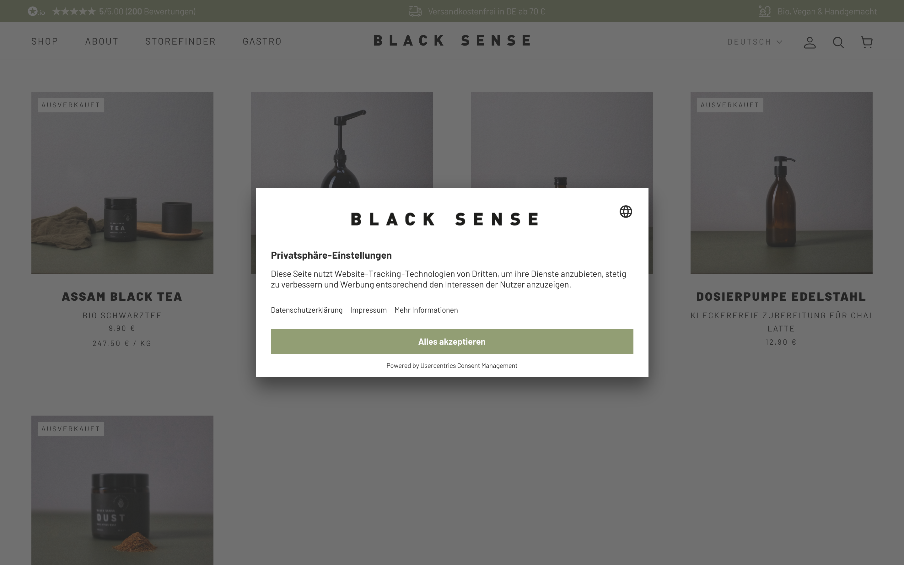 Black Sense screenshot