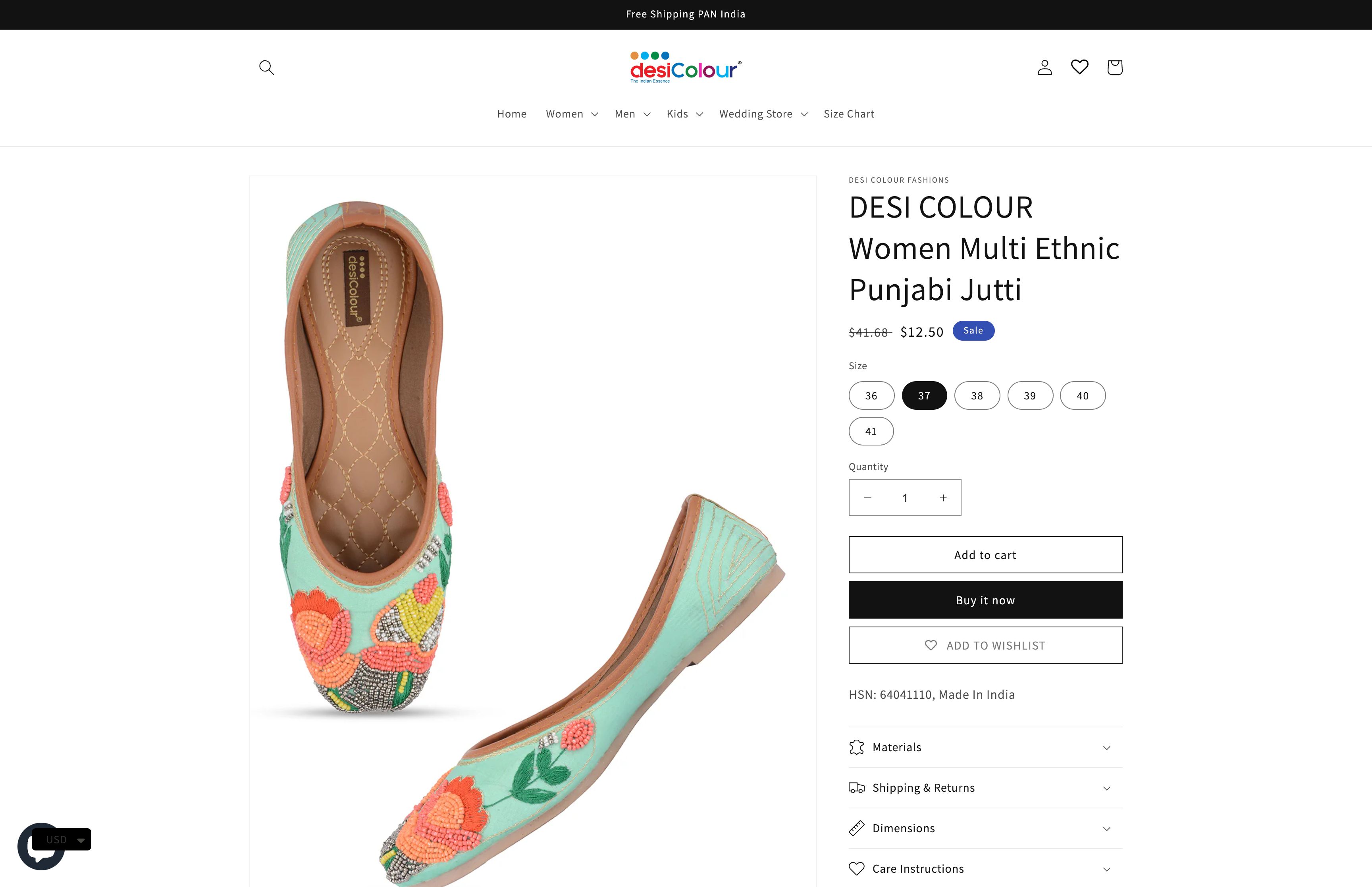 Desi Colour - Ethnic Footwear Brand screenshot 2