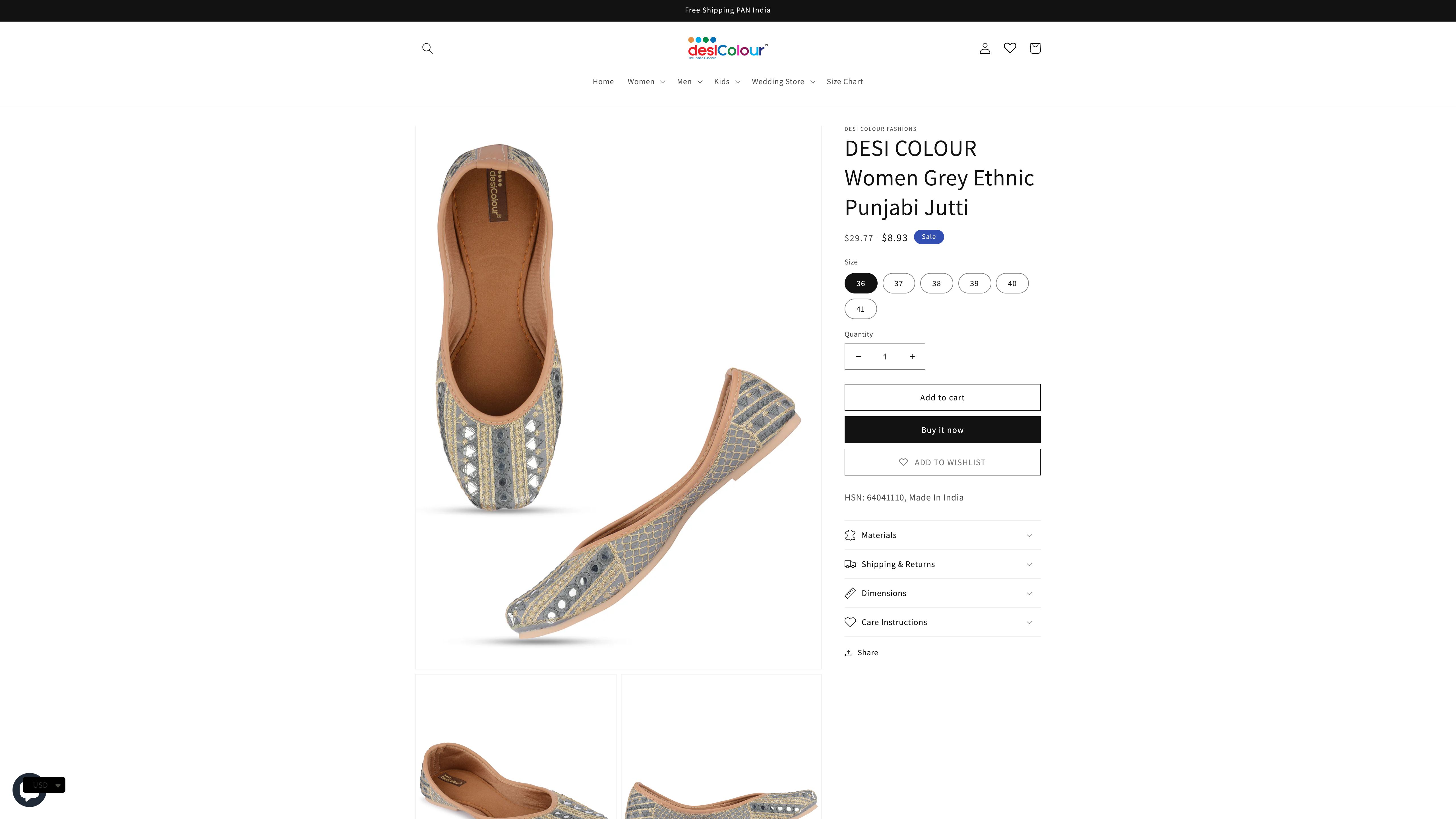 Desi Colour - Ethnic Footwear Brand screenshot 4