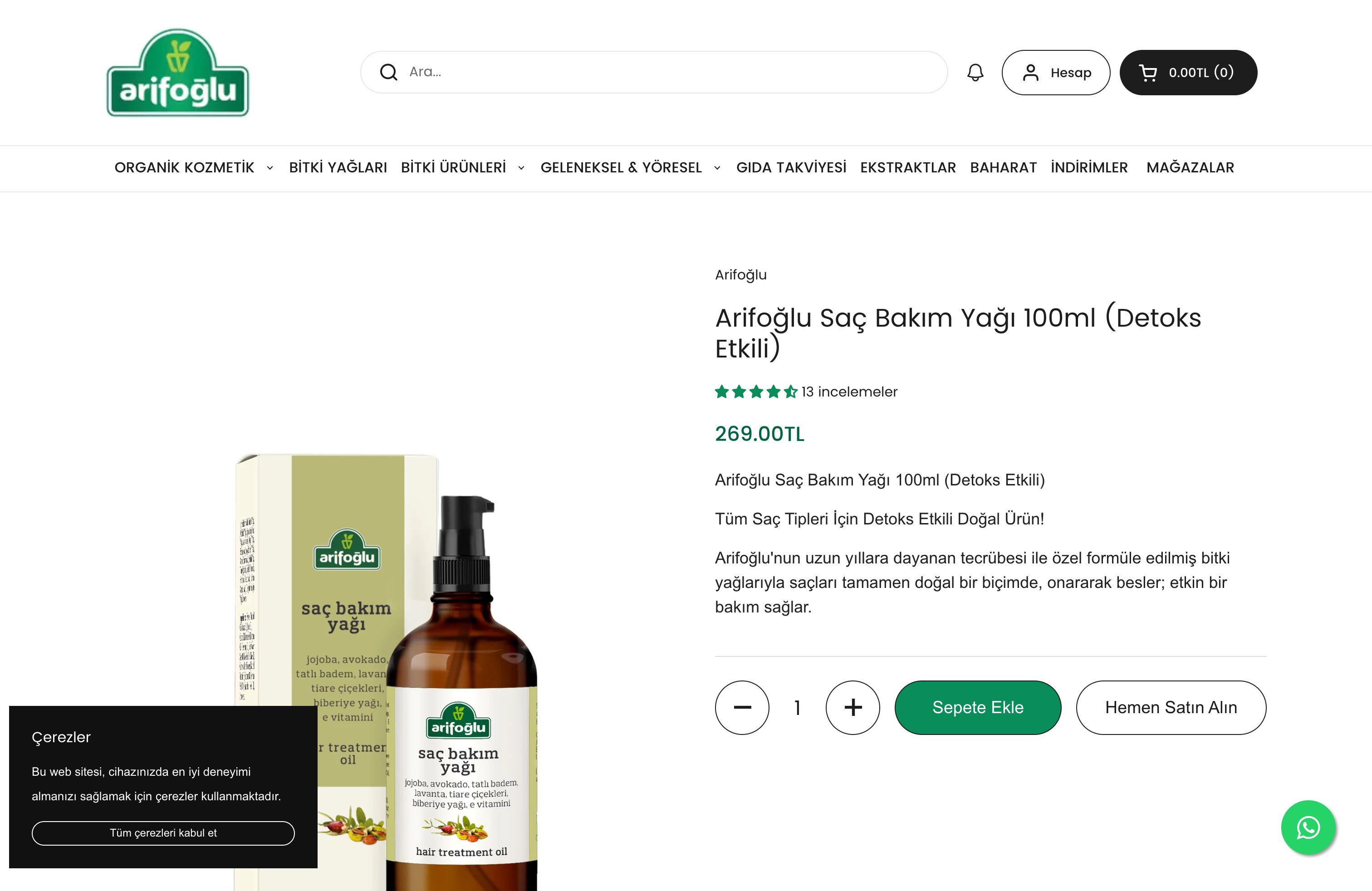Arifoğlu Online: Turkish Herbal & Natural Products Store screenshot 6