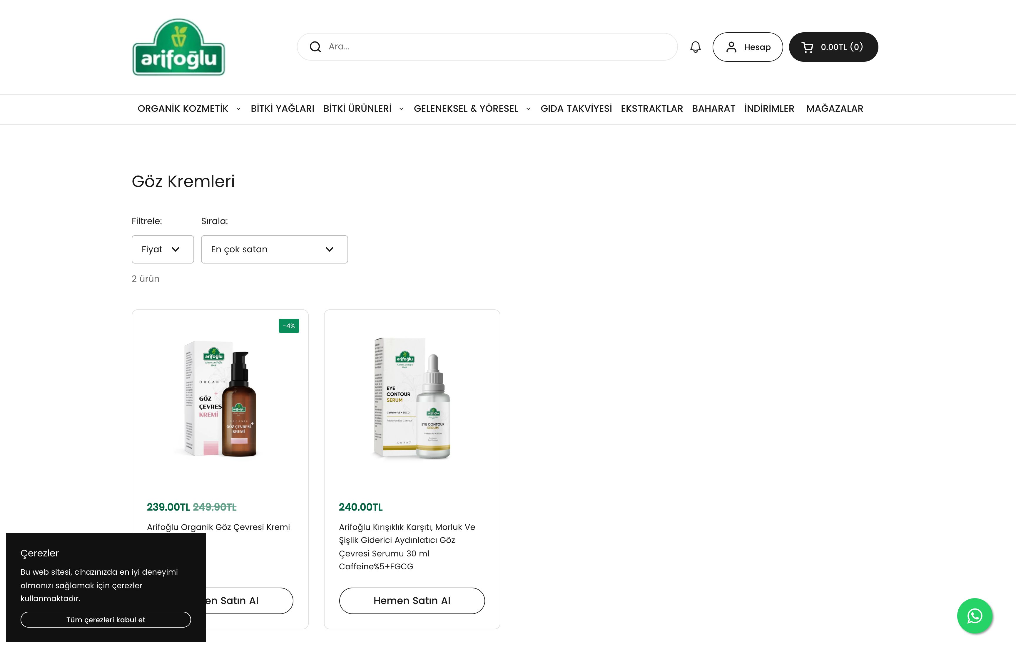 Arifoğlu Online: Turkish Herbal & Natural Products Store screenshot 5