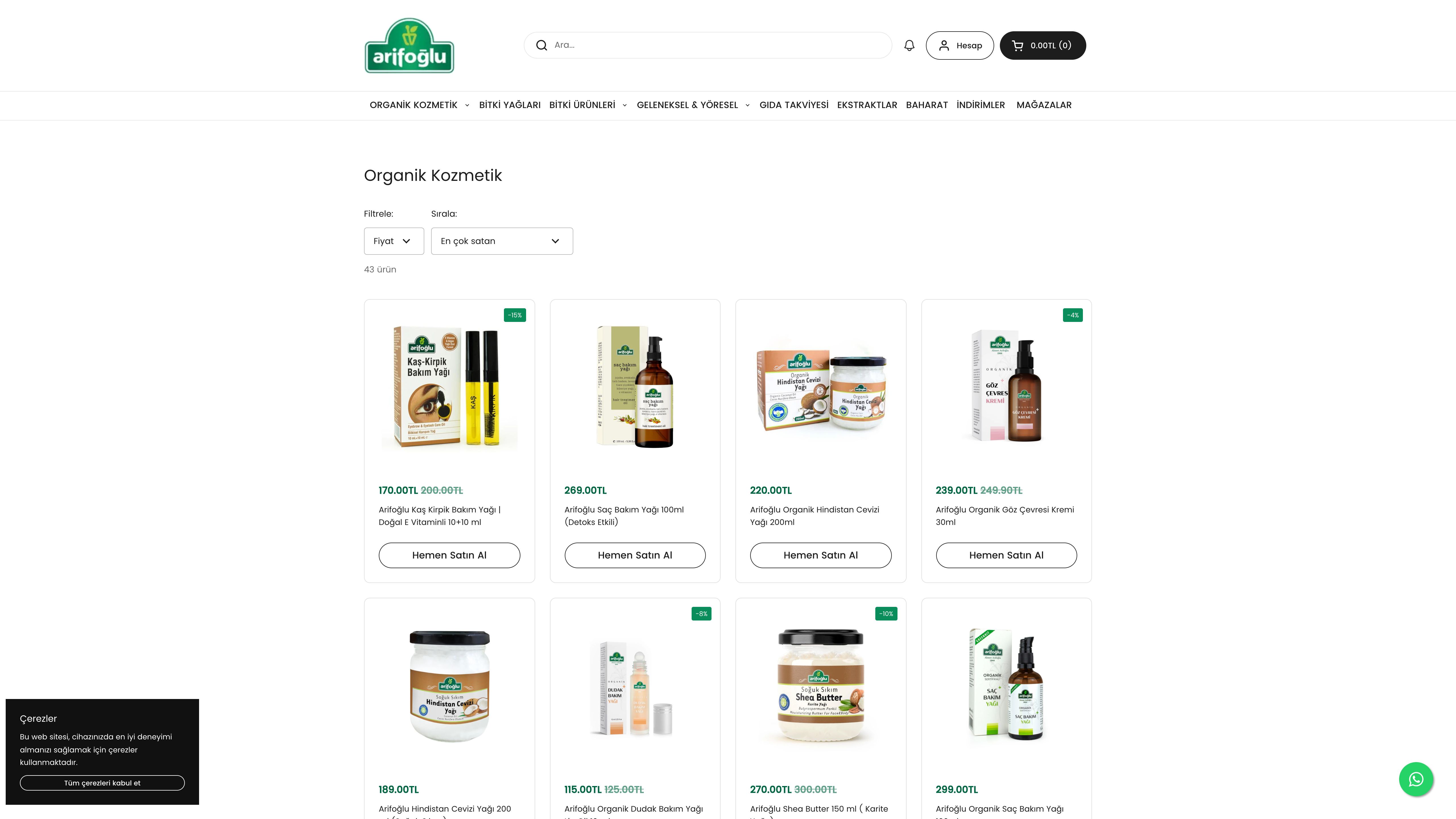 Arifoğlu Online: Turkish Herbal & Natural Products Store screenshot 3