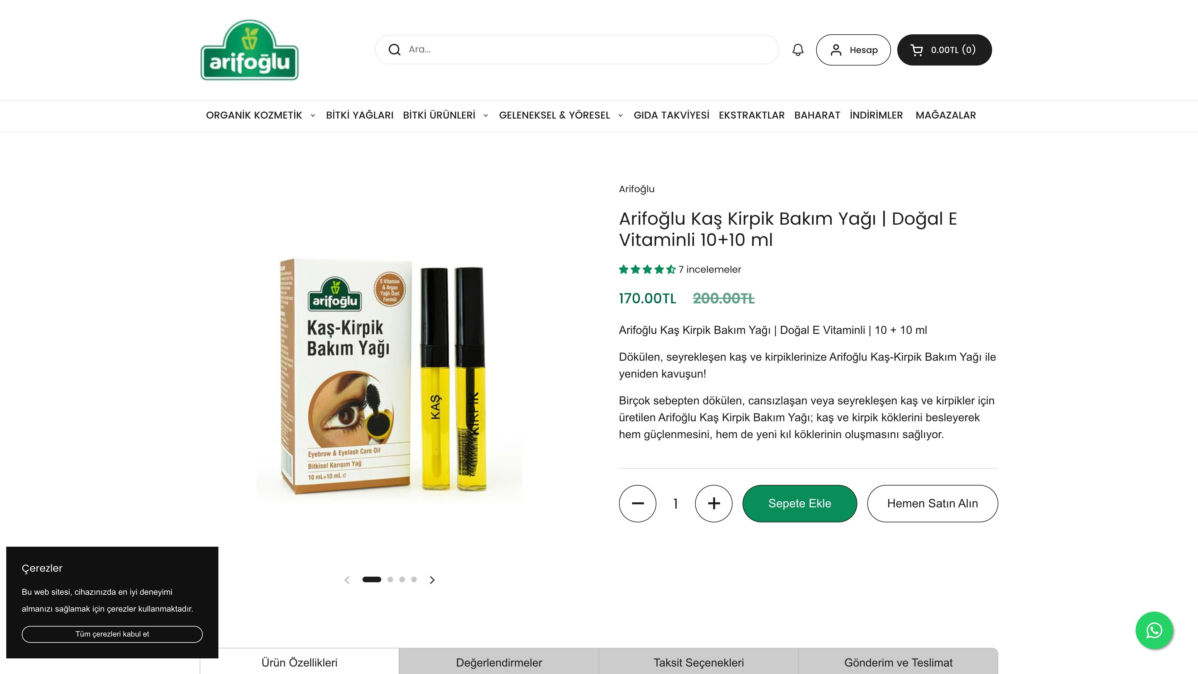 Arifoğlu Online: Turkish Herbal & Natural Products Store screenshot 2