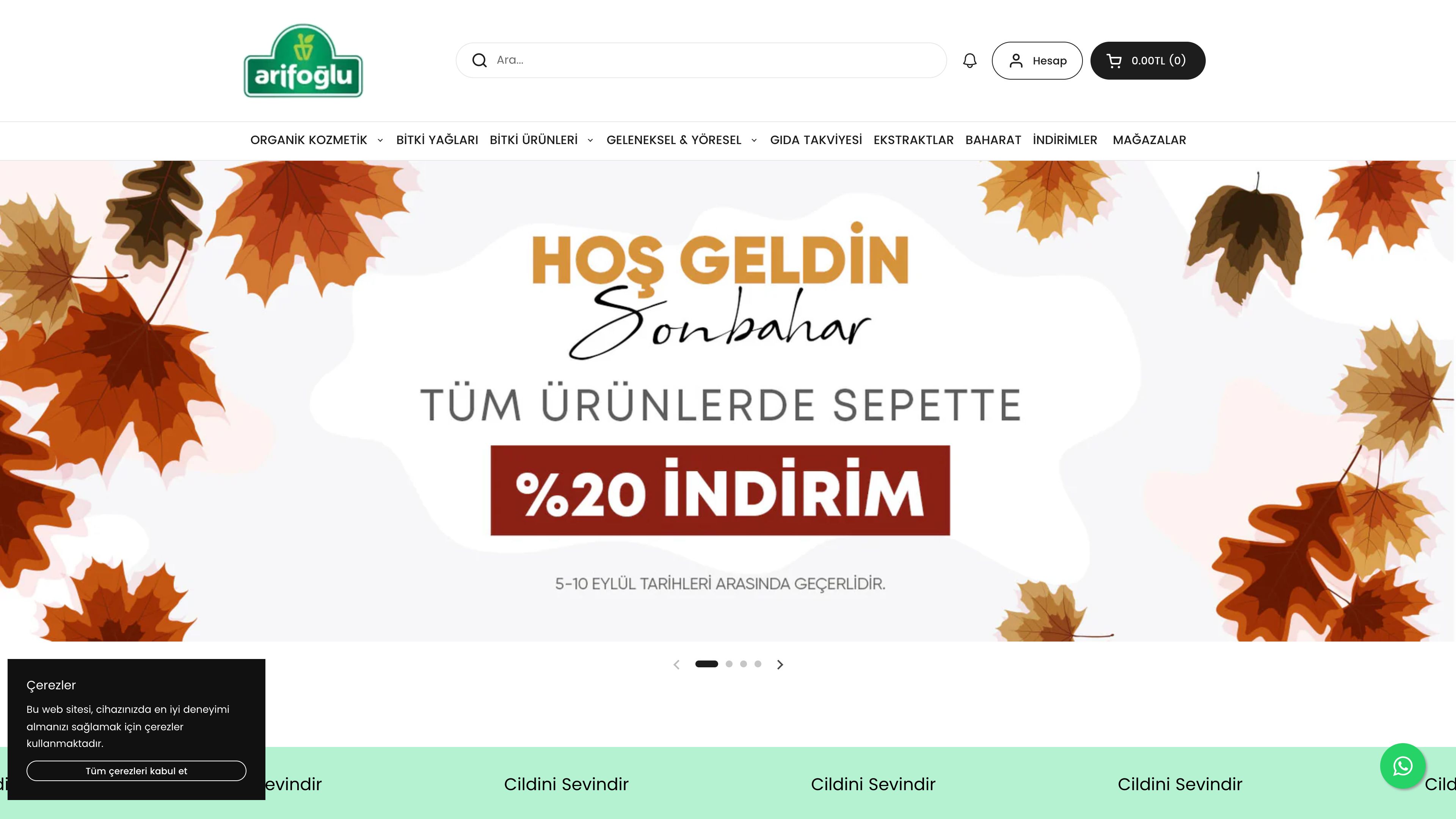 Arifoğlu Online: Turkish Herbal & Natural Products Store screenshot