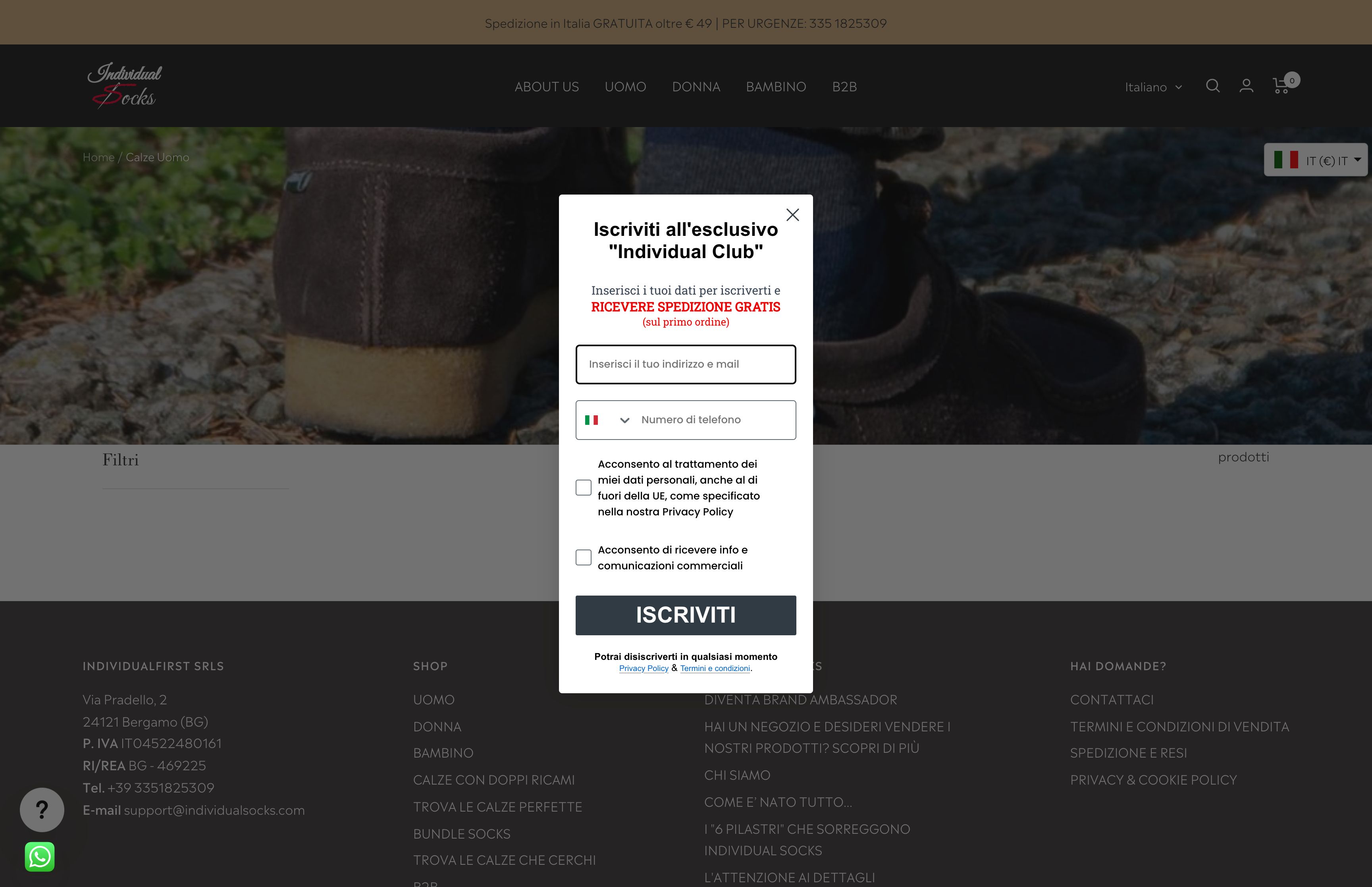 How did individual socks improve their online shopping experience screenshot 3