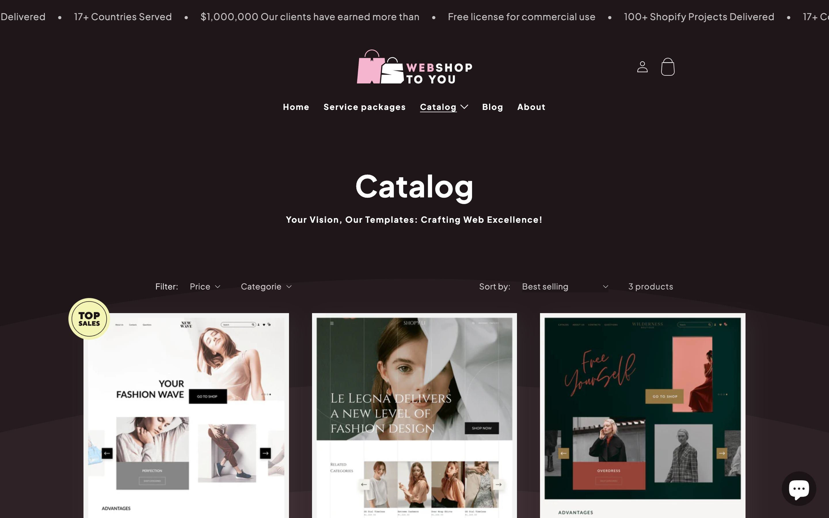 Webshop2U - Digital Product E-Commerce Site Creation screenshot 2