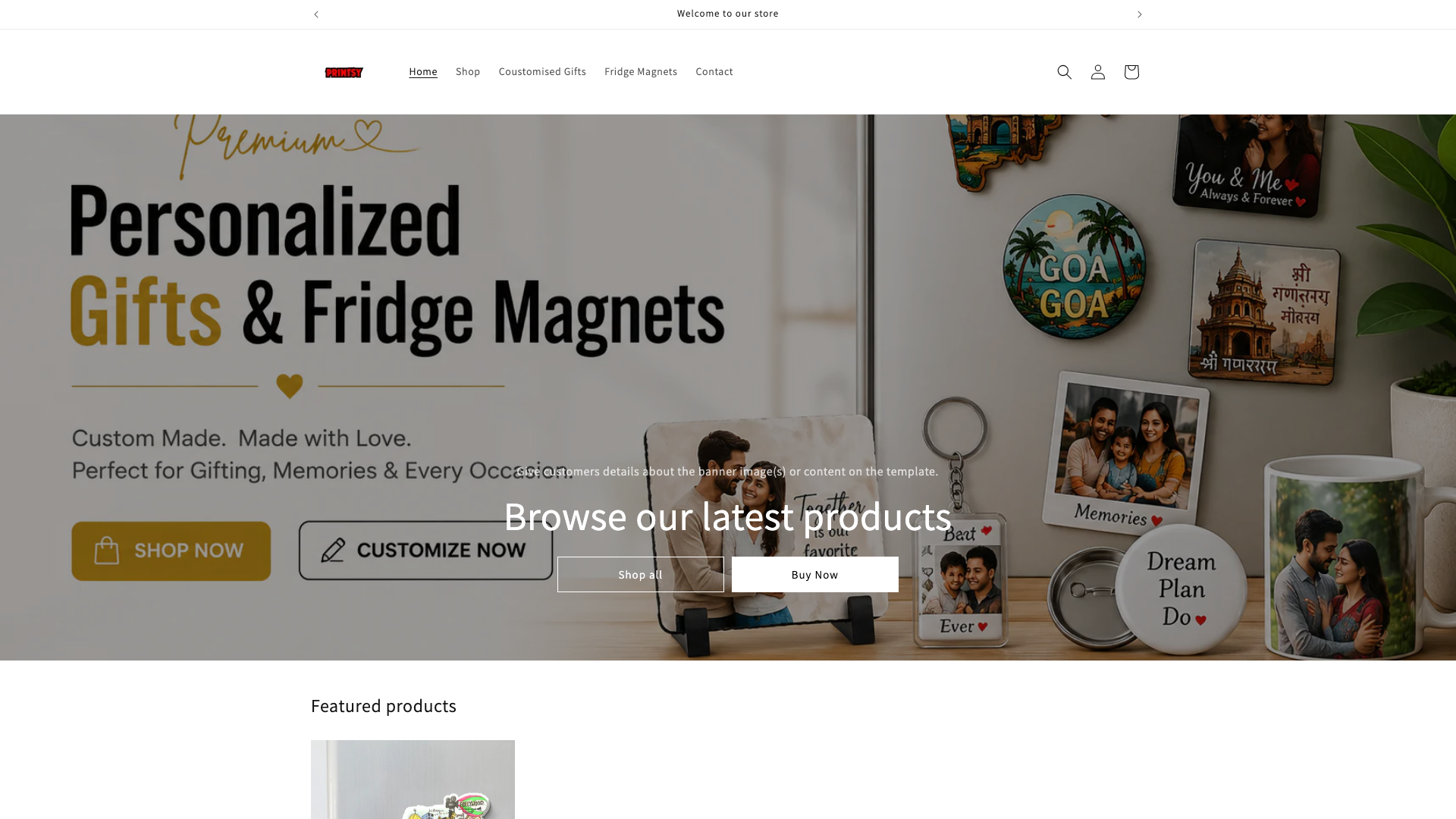 Printsy – Custom Printing & Gifting Store on Shopify