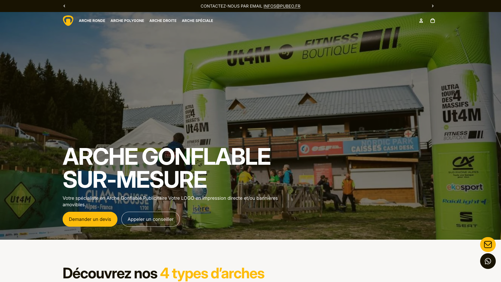 Arche publicitaire - Migration Wordpress vers Shopify + Refonte