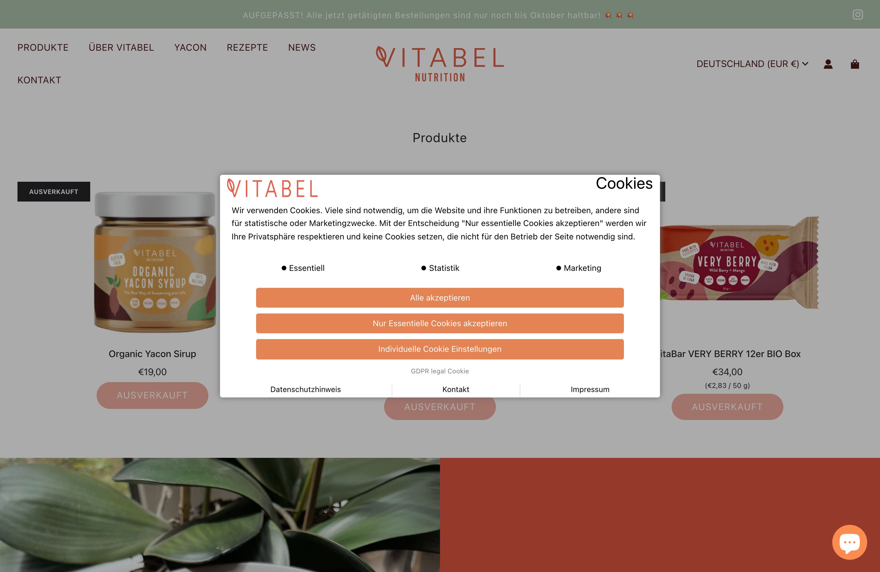 Wertiger D2C Shop für Nahrungsergänzungsmittel – vitabelnutrition.com screenshot 2