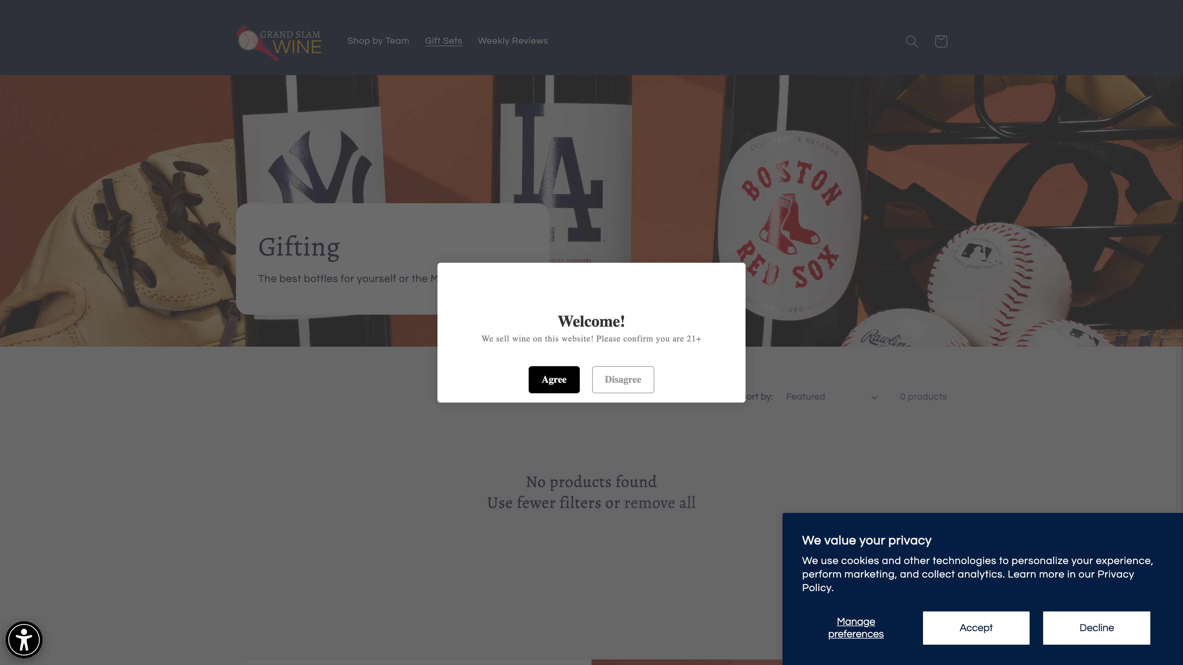 Grand Slam Wines screenshot