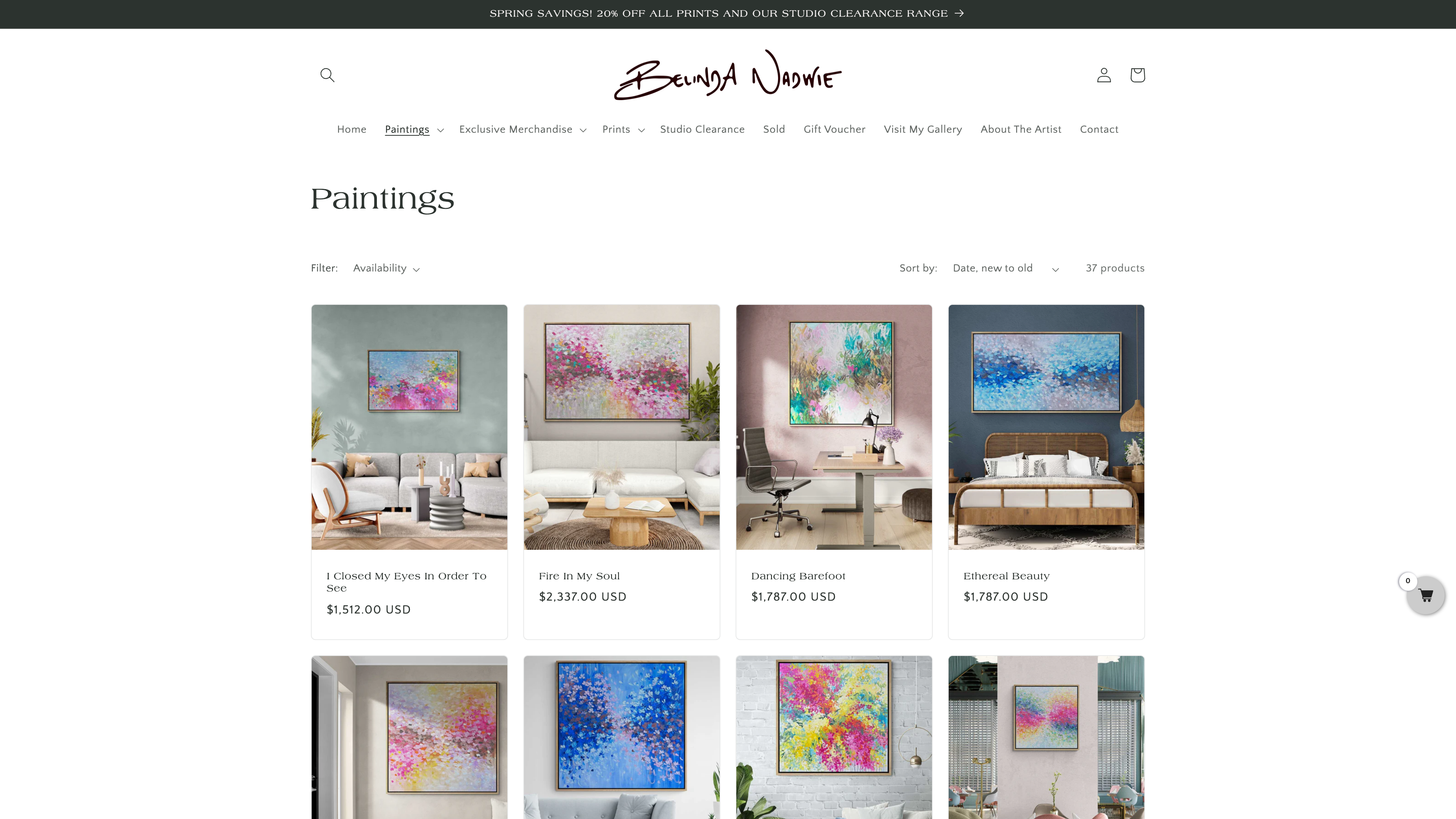 Belinda Nadwie Artist  screenshot 2