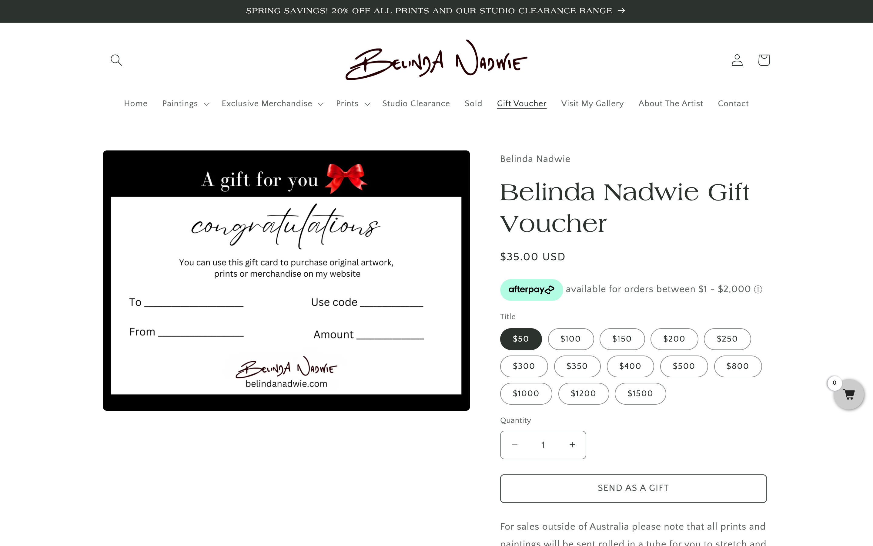 Belinda Nadwie Artist  screenshot 5