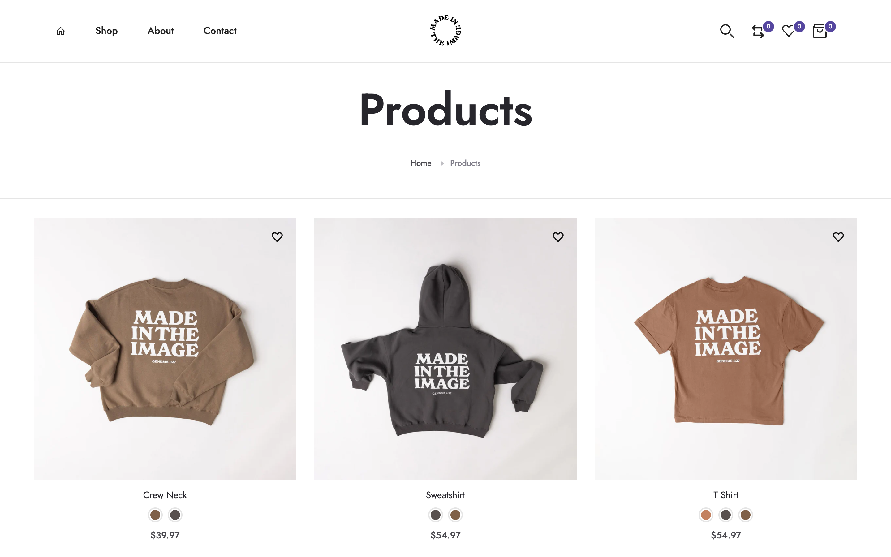 Transformative Website Design for Made in the Image: Where Faith Meets Fashion