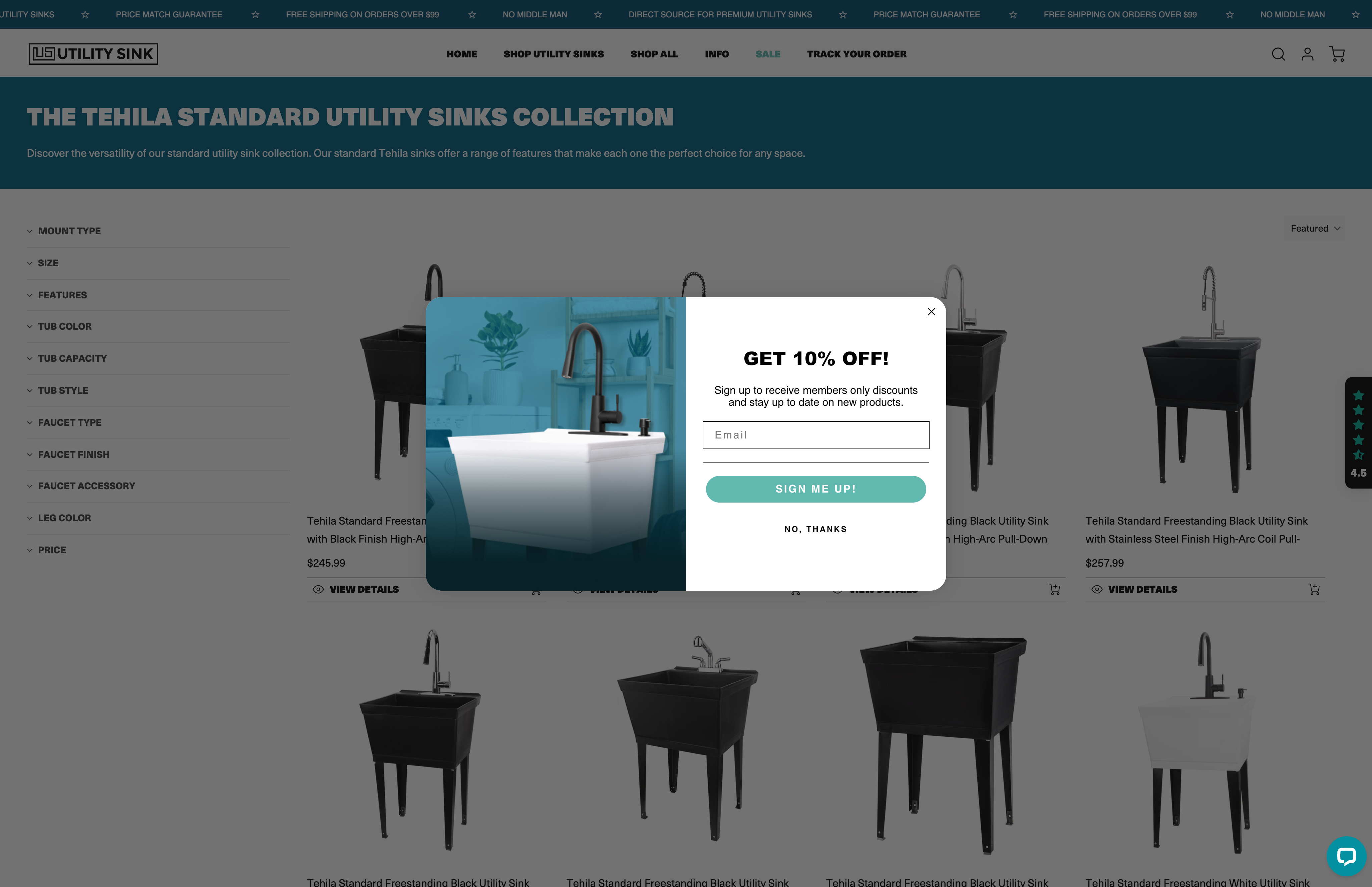 Utility Sink - Custom theme development, functionality screenshot 2