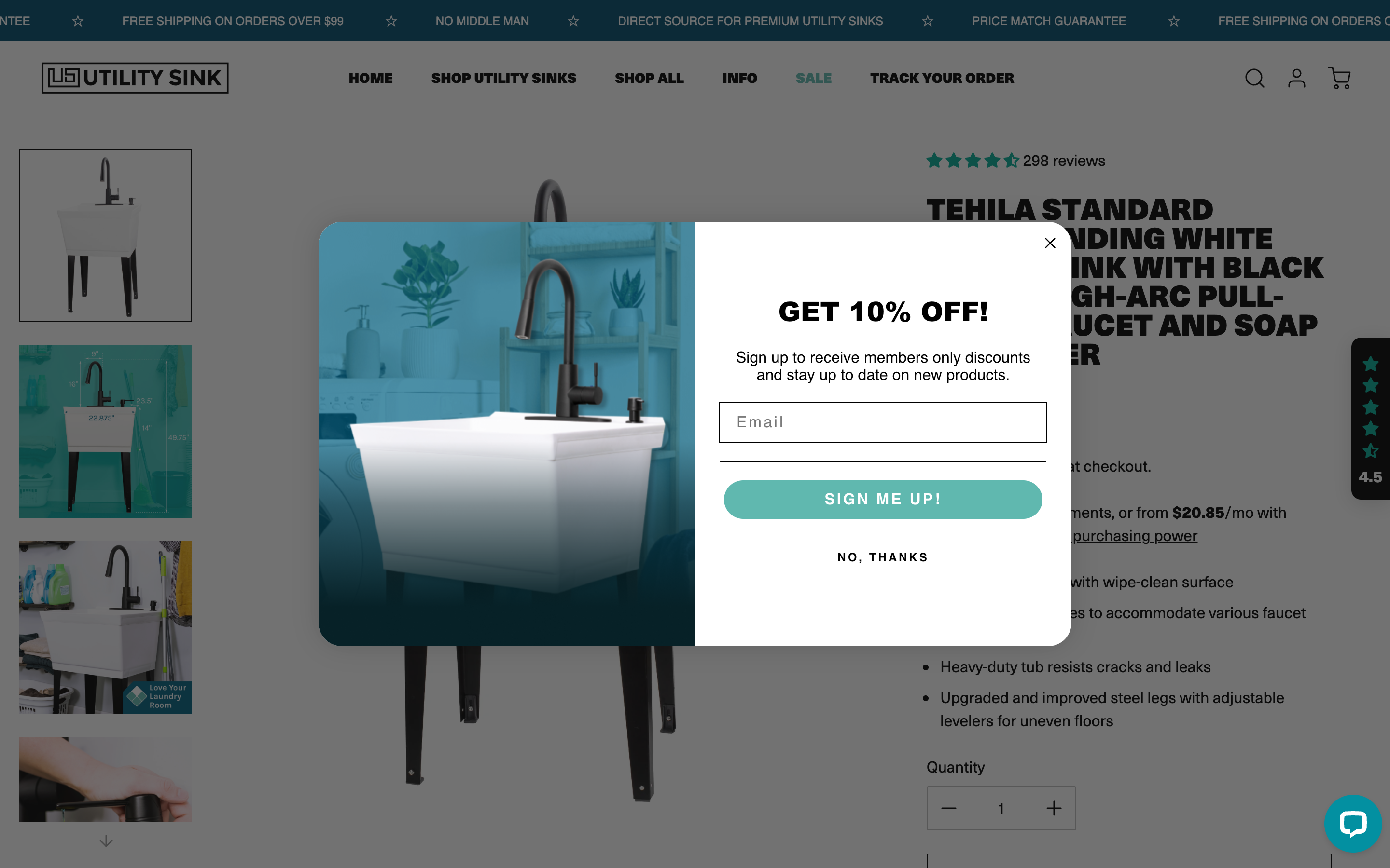 Utility Sink - Custom theme development, functionality screenshot 4