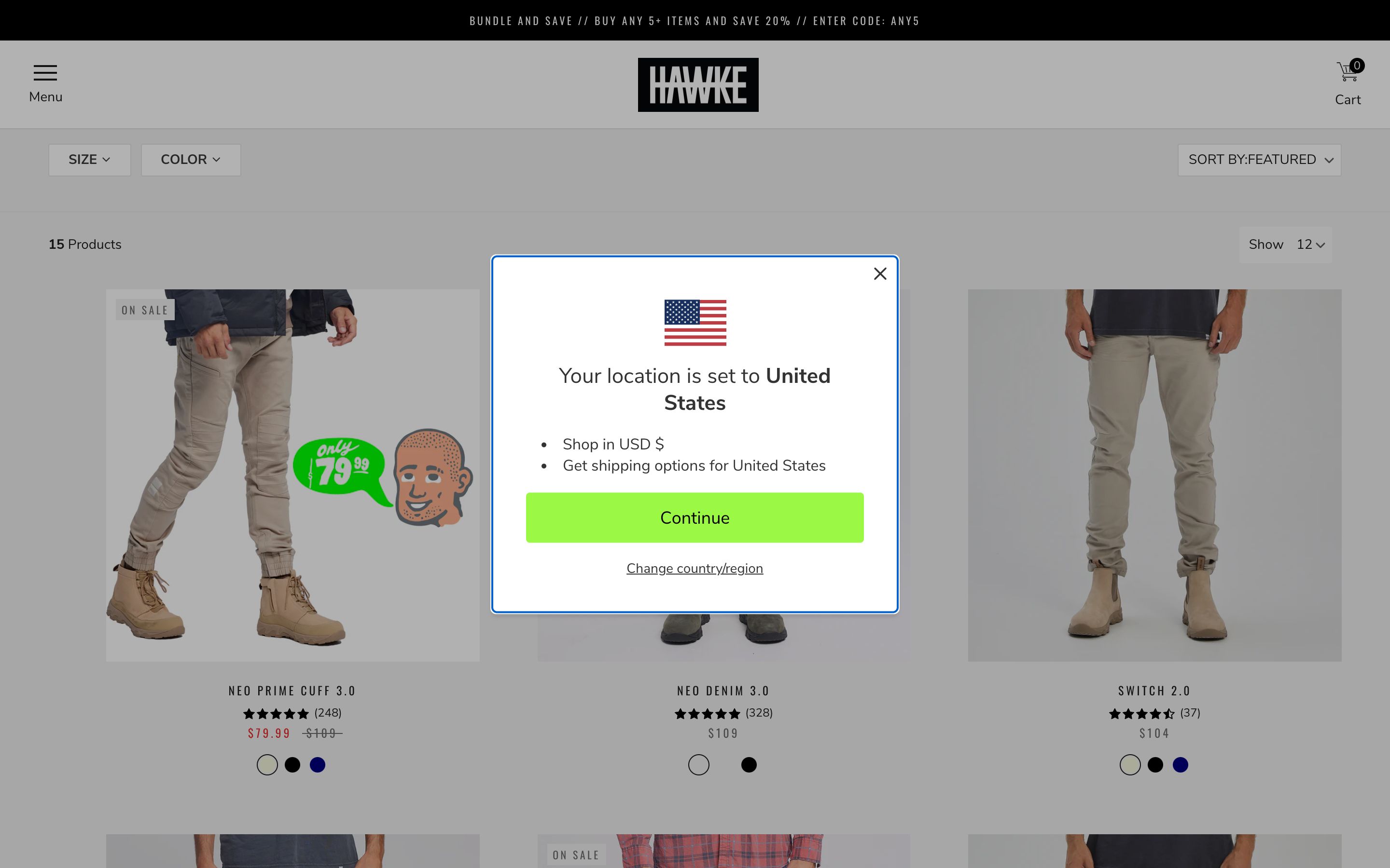 HAWKE WORKWEAR screenshot