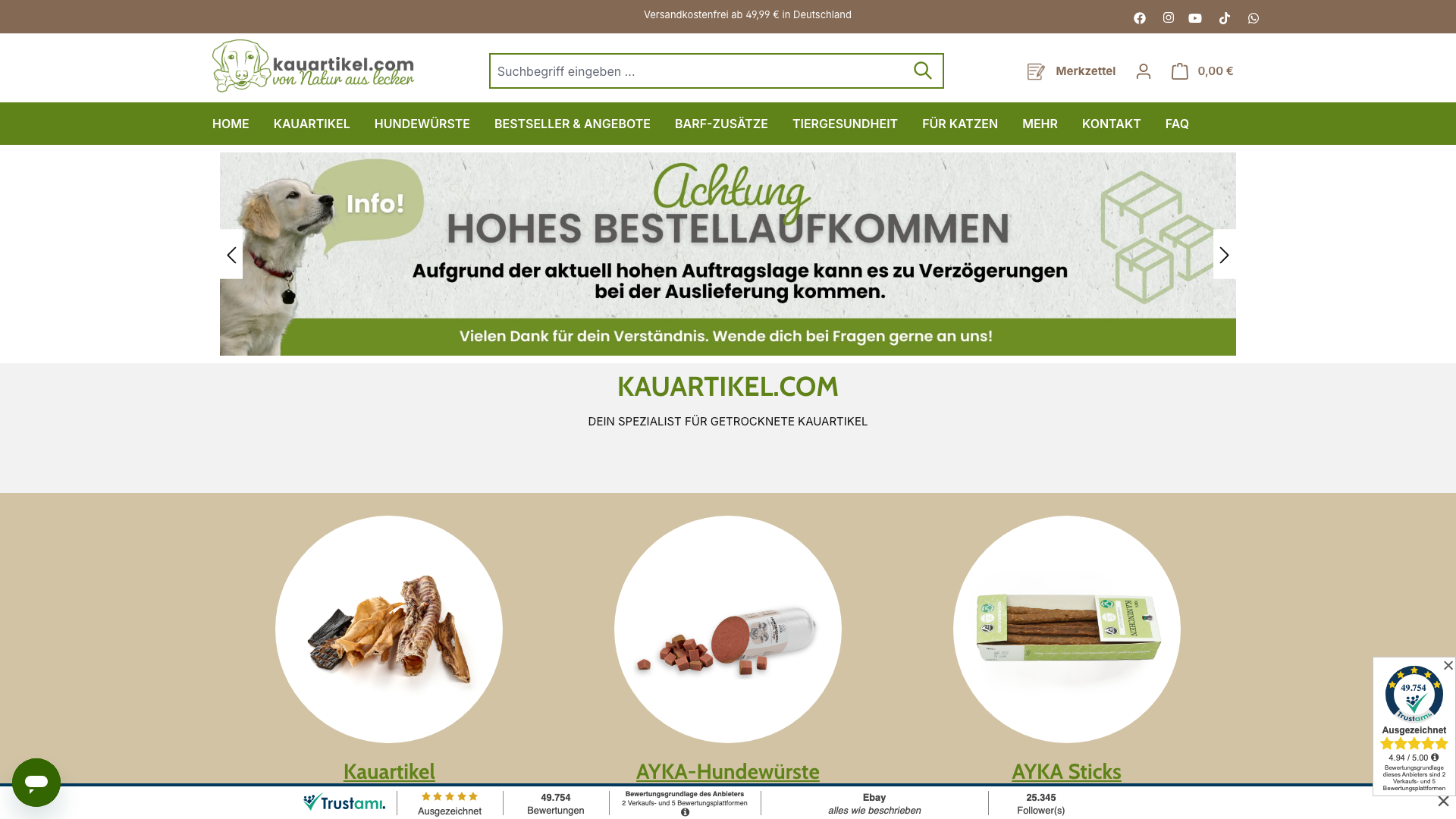 kauartikel.com – Migration von Shopware zu Shopify (in Umsetzung)