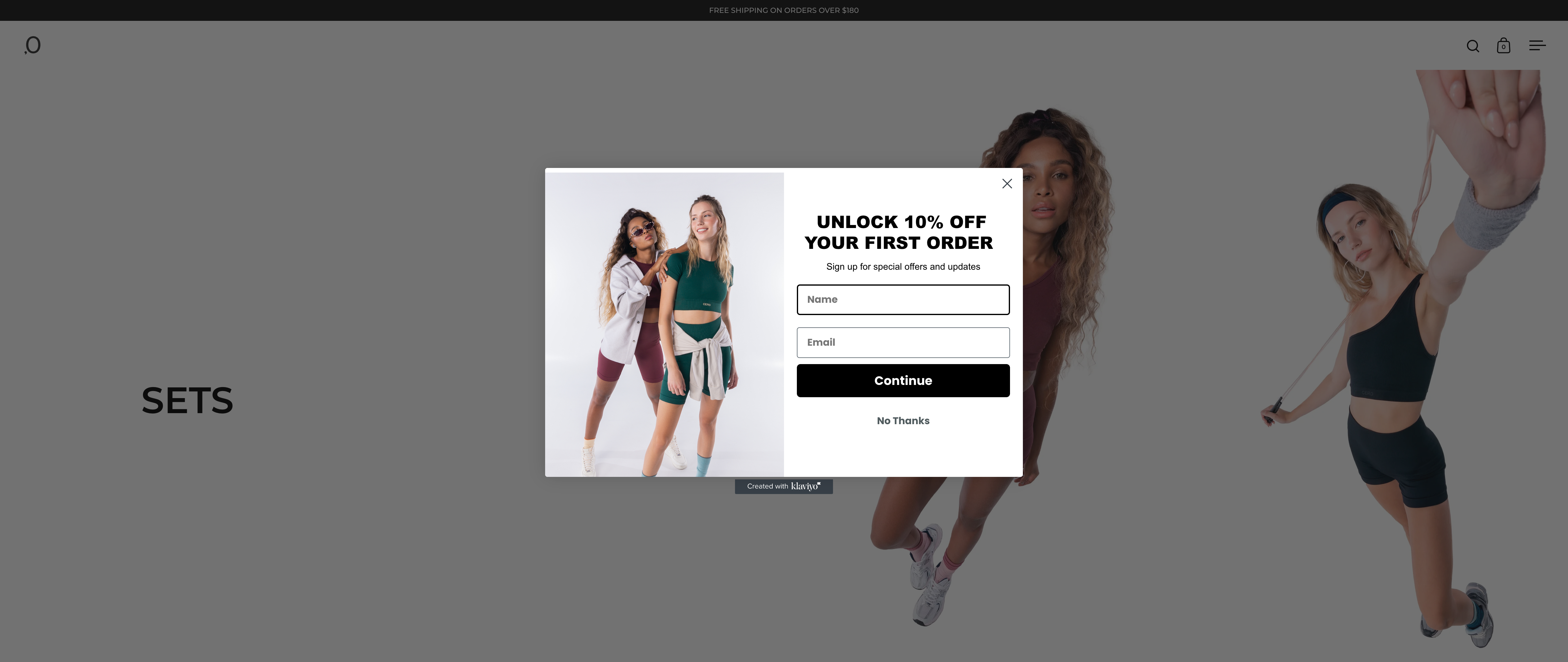 Ecommerce Design & Development for an Activewear Brand