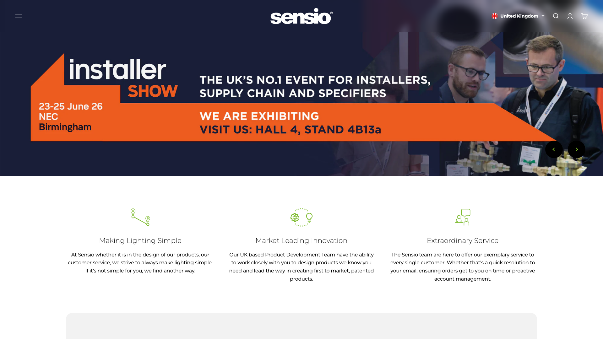 Shopify Plus Growth & Expansion Support for Lighting Brand Sensio