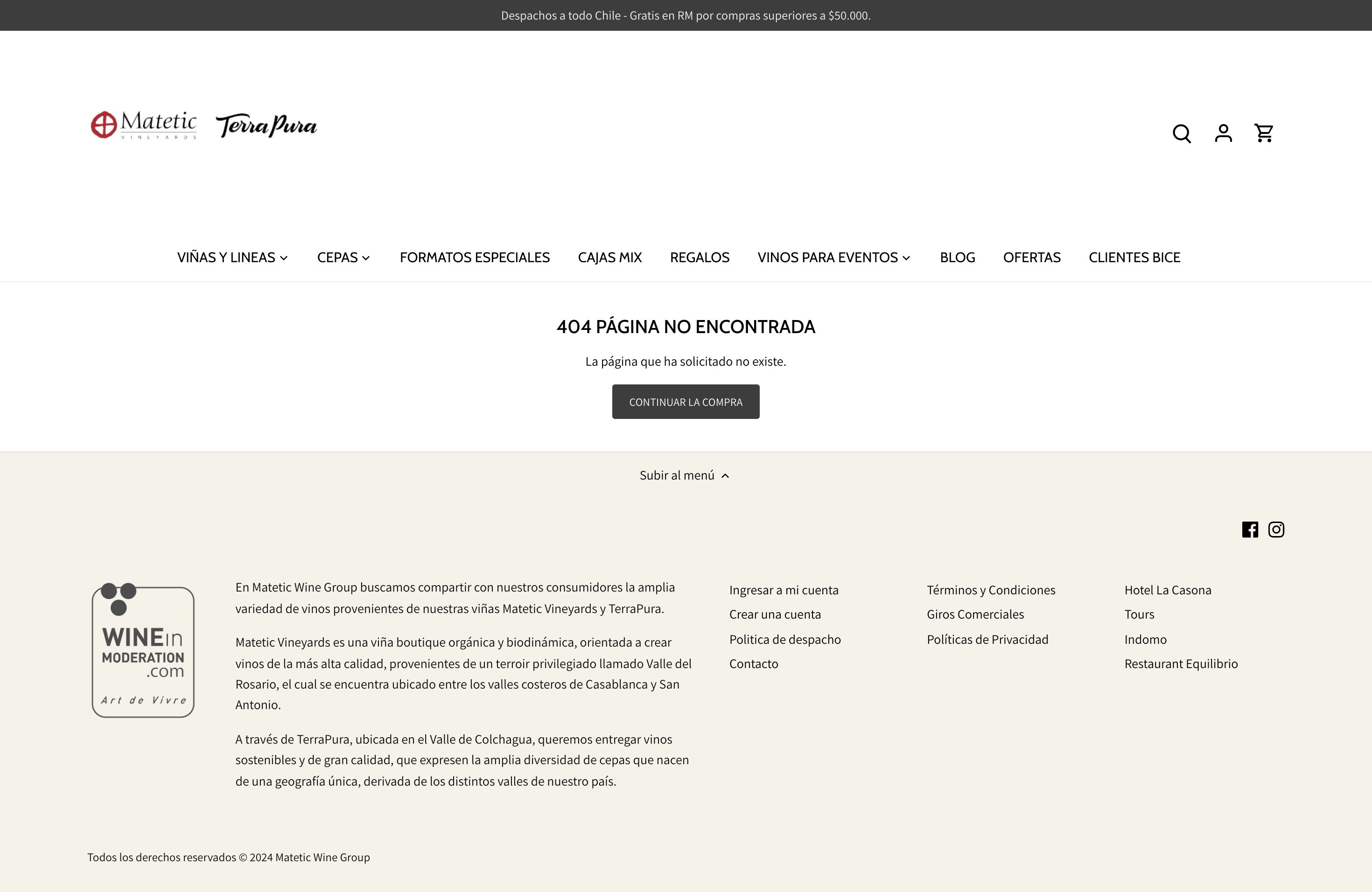 Matetic, una viña chilena ultrapremium. screenshot 3