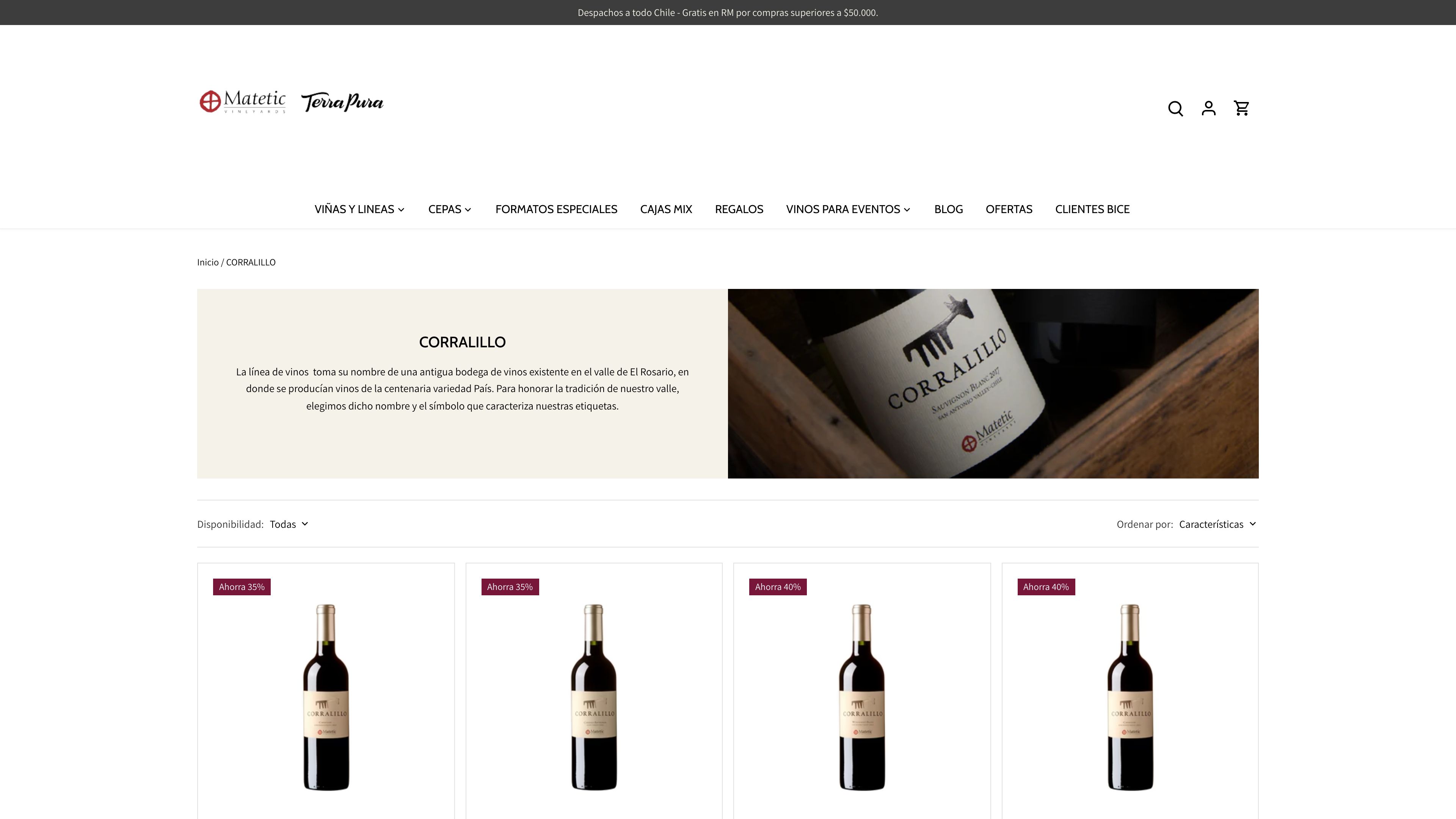 Matetic, una viña chilena ultrapremium. screenshot 2