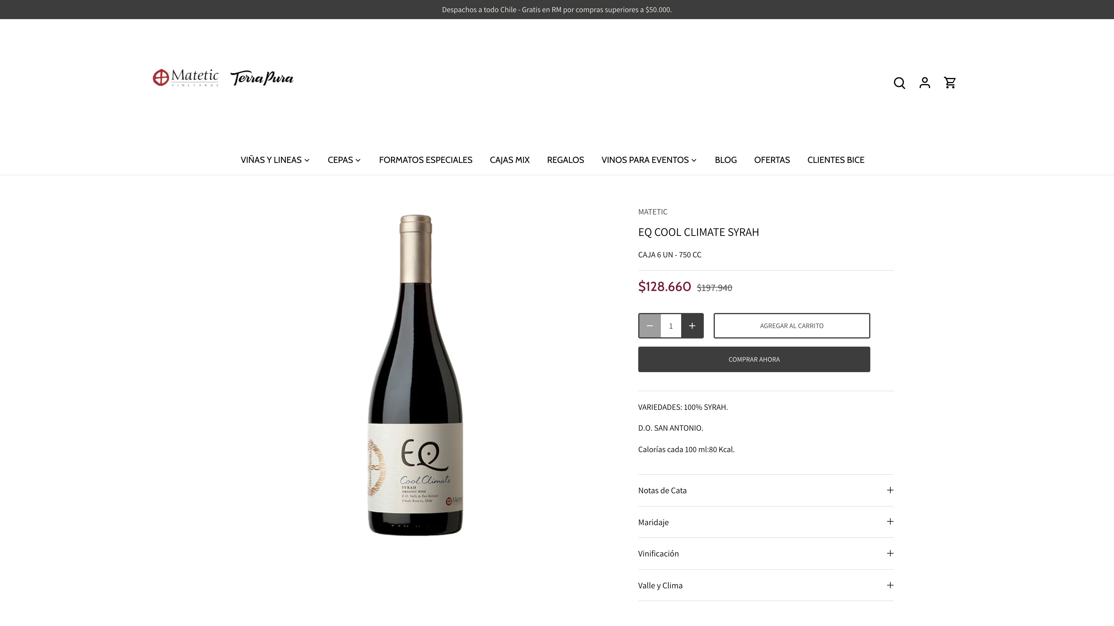 Matetic, una viña chilena ultrapremium. screenshot 7