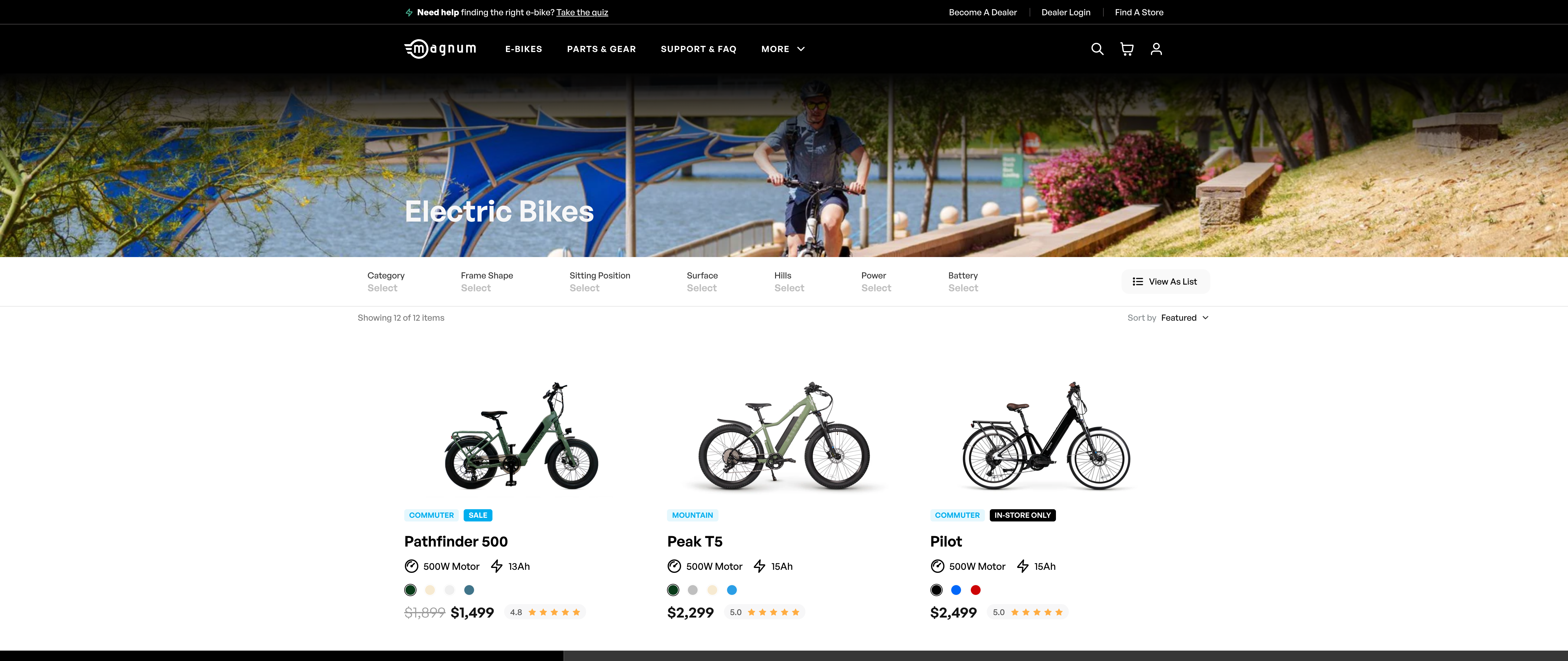 Magnum Bikes Shopify Plus Launch screenshot 3