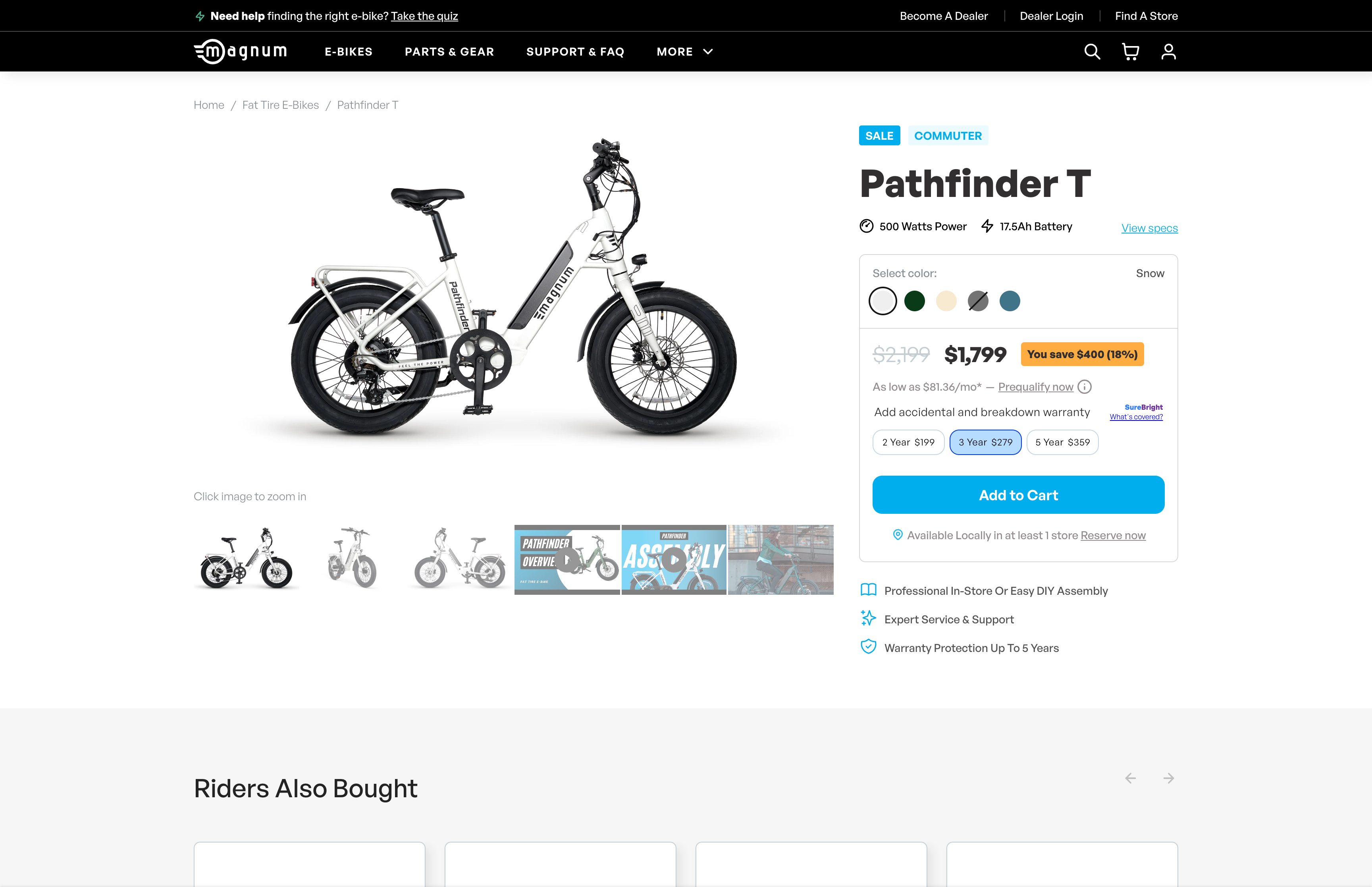 Magnum Bikes Shopify Plus Launch screenshot 2