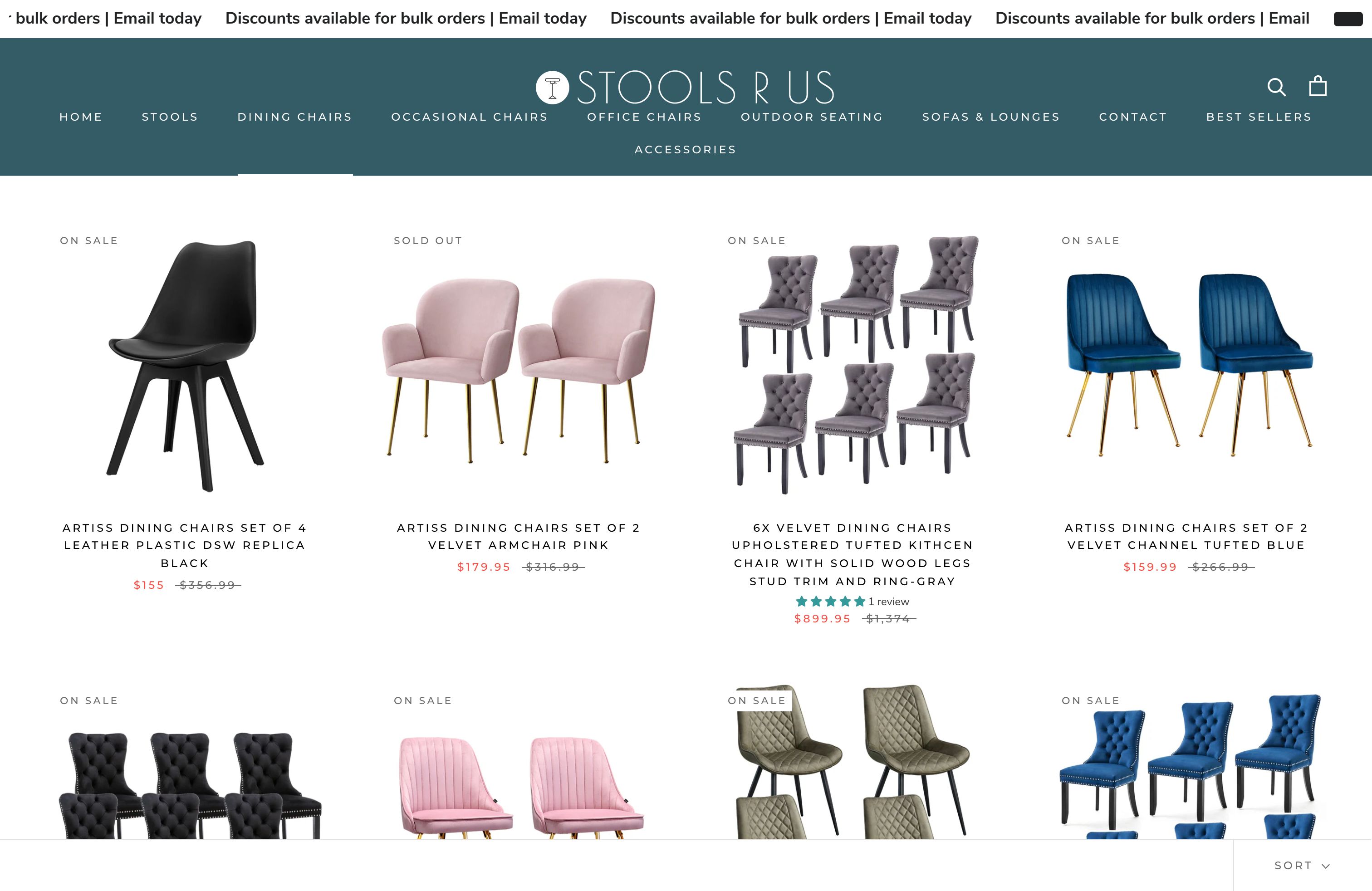 Stools & Chairs store screenshot 5
