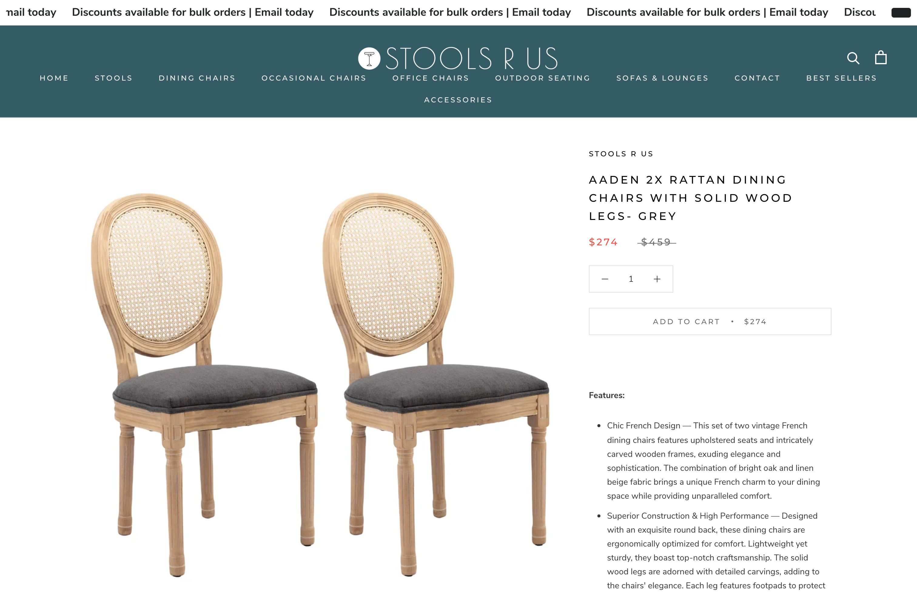 Stools & Chairs store screenshot 4