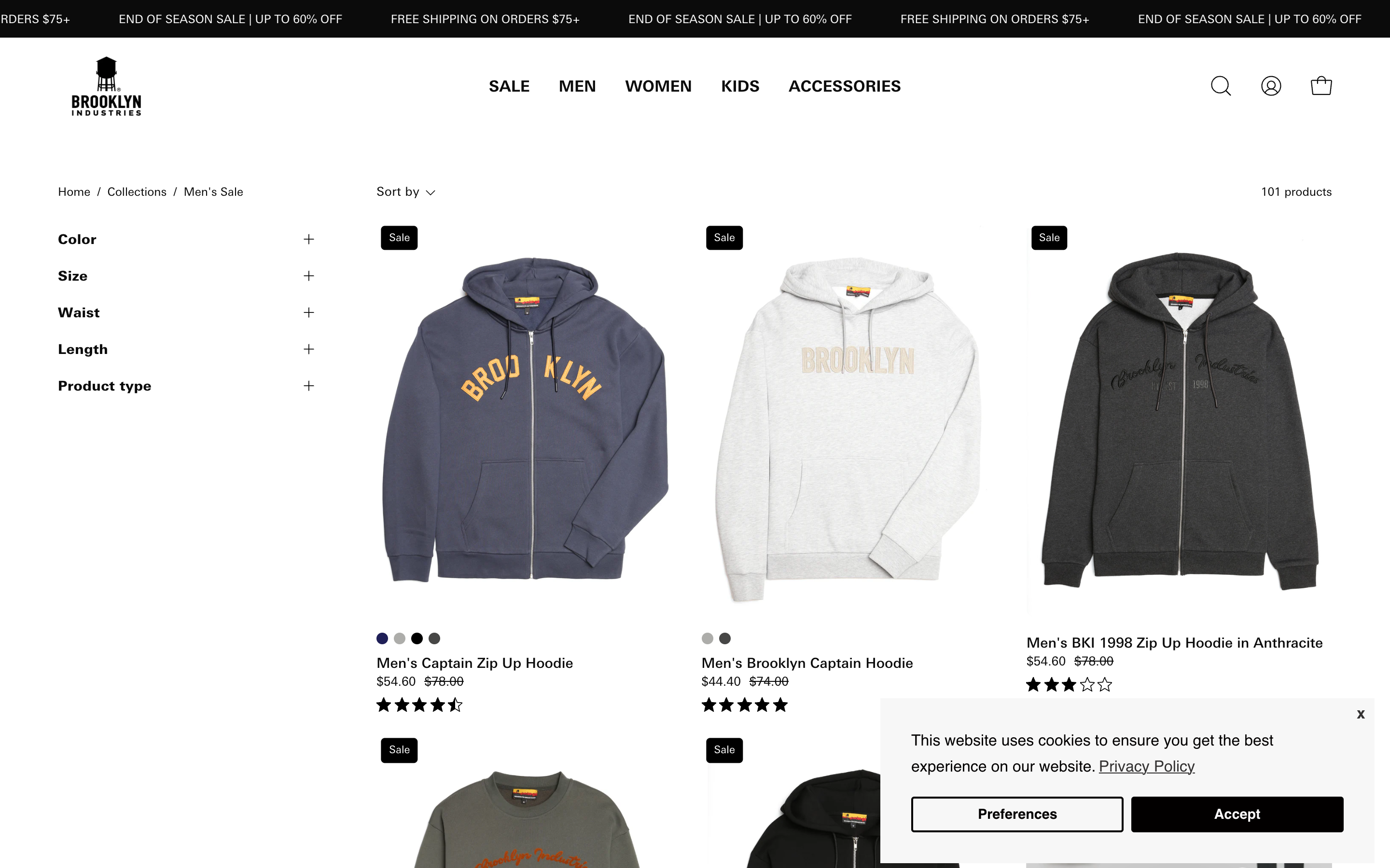 Brooklyn Industries - Clothing and Fashion Shopify Store Redesign screenshot 2