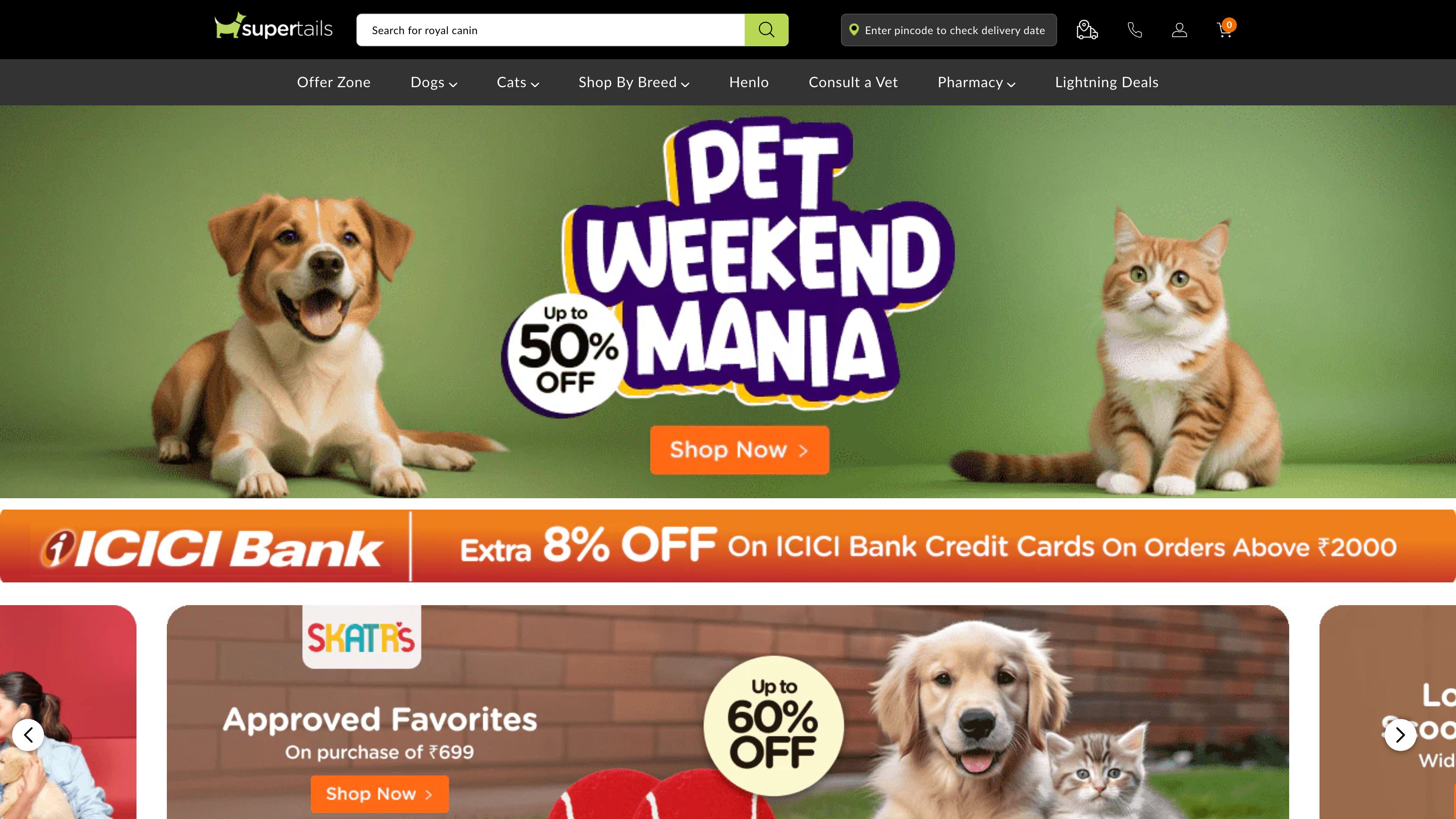 Supertails | Largest Online Pet Store in India screenshot