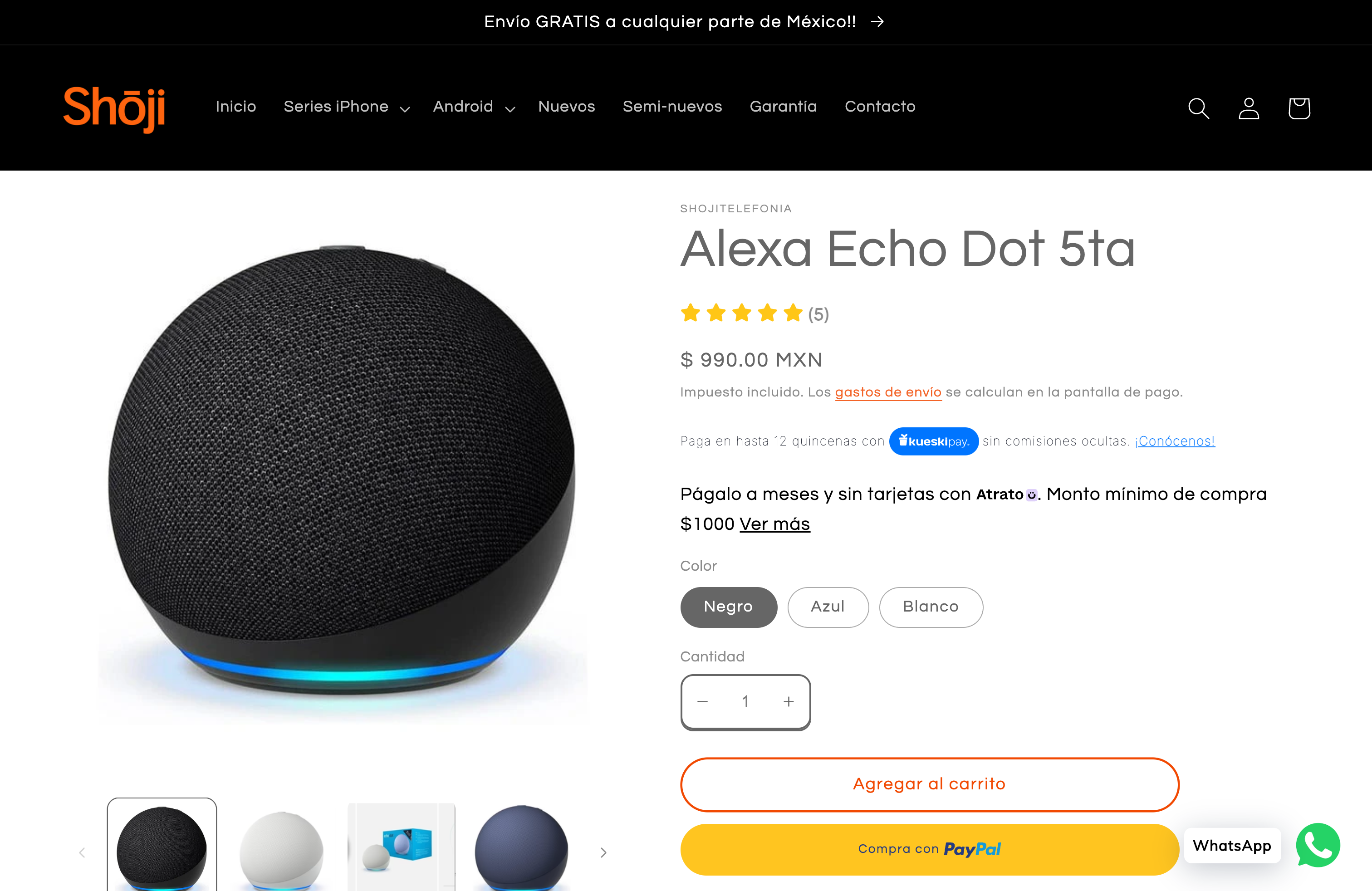 Desarrollo de tienda y soporte Shoji  screenshot 4