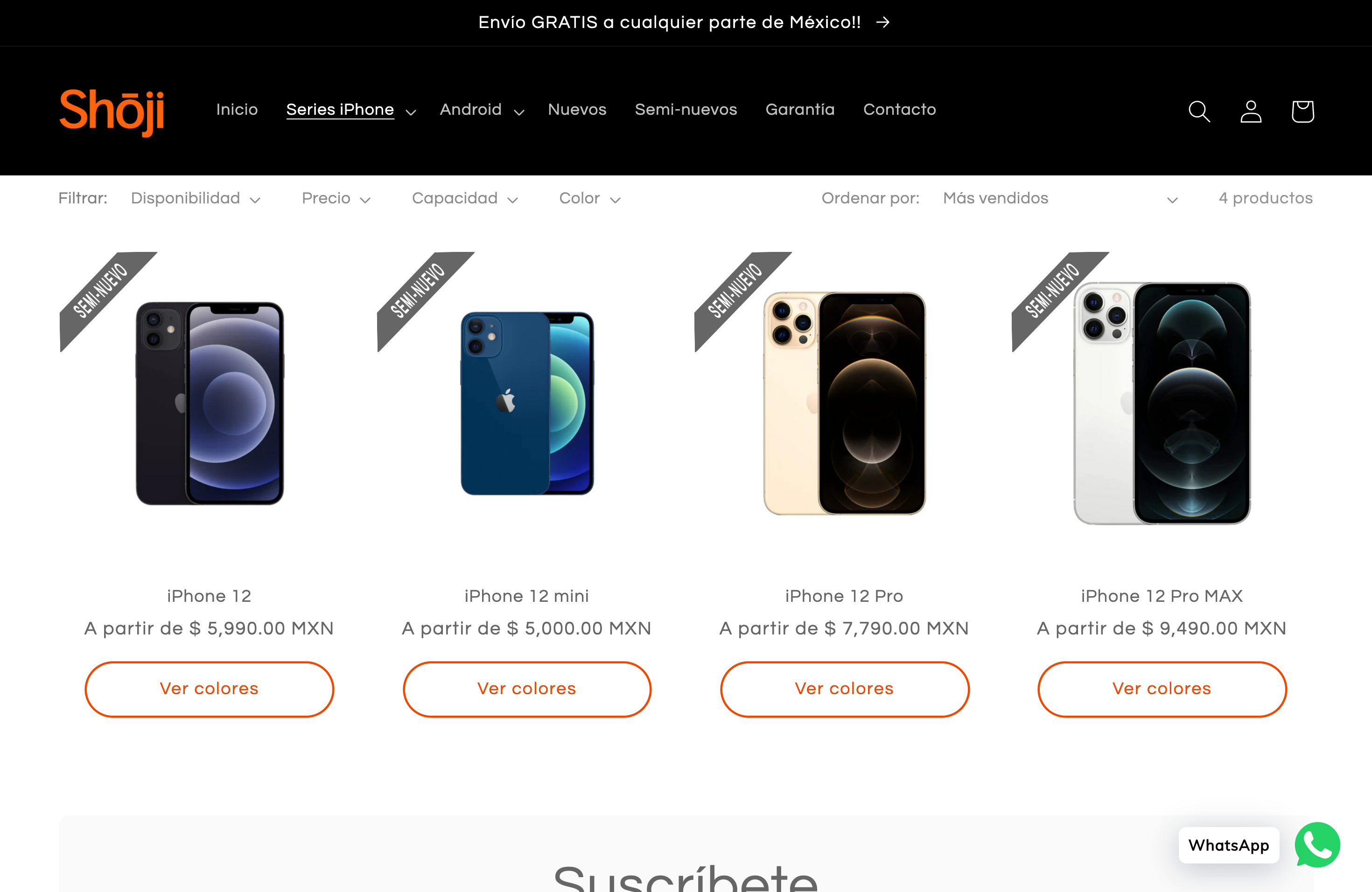 Desarrollo de tienda y soporte Shoji  screenshot 2