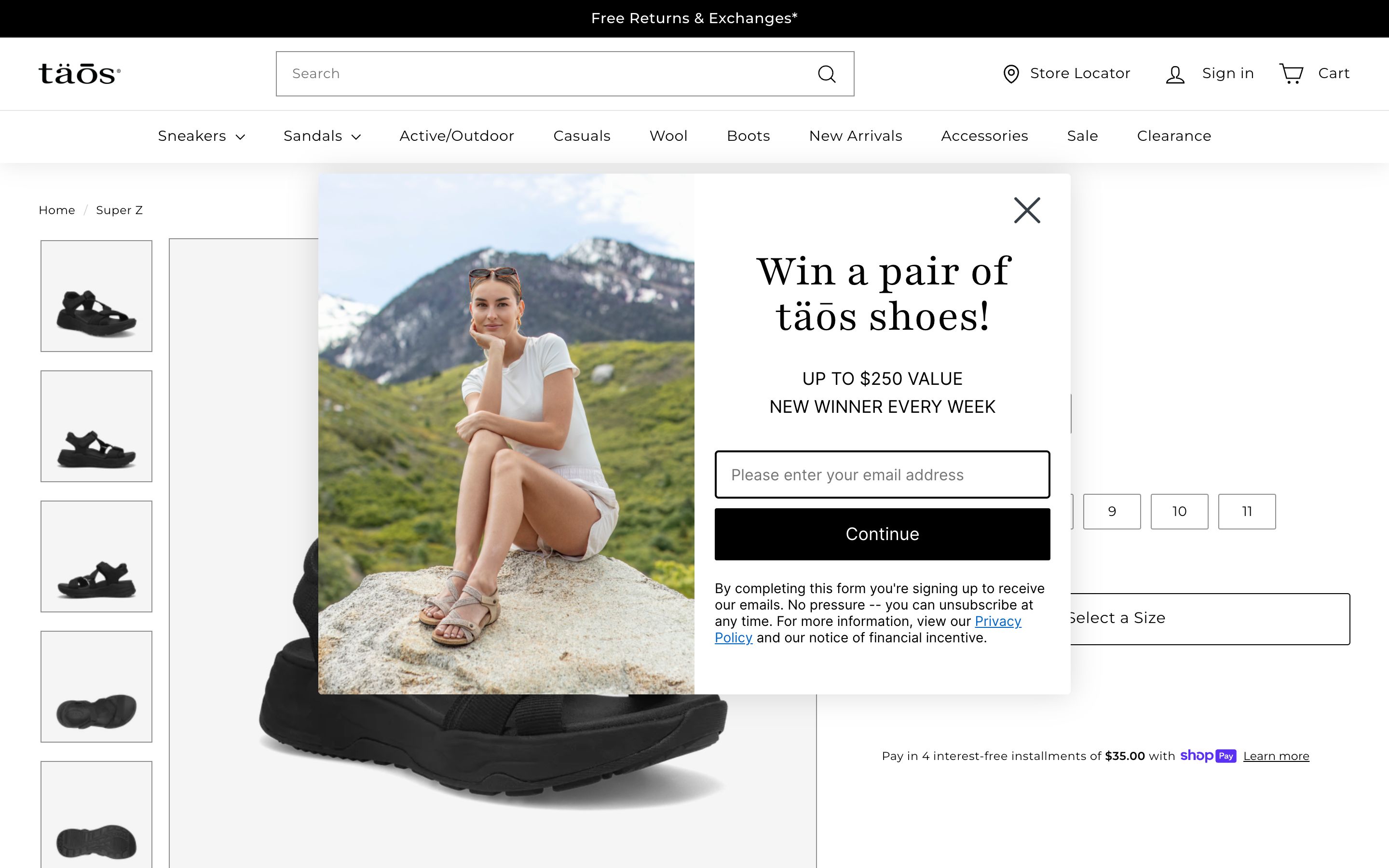 Taos Footwear screenshot 3