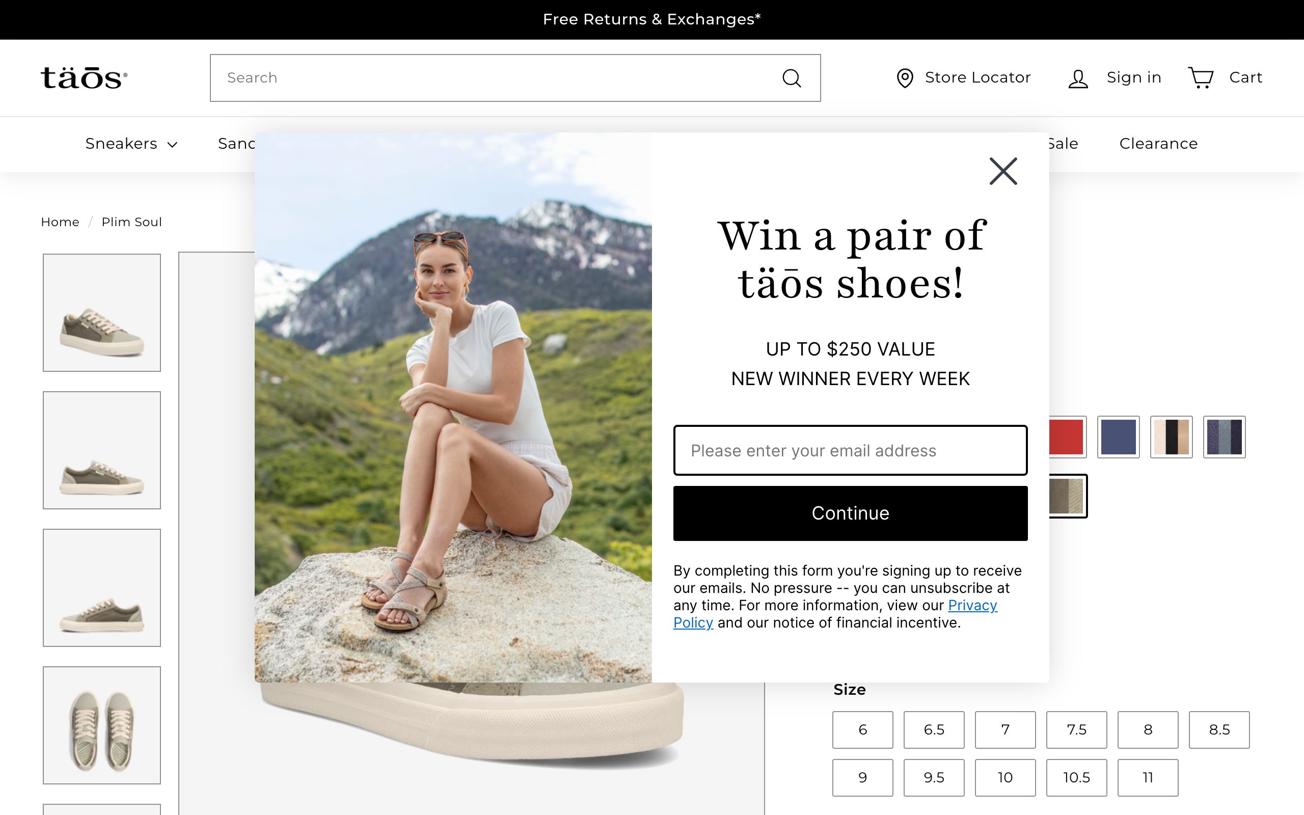 Taos Footwear screenshot 2